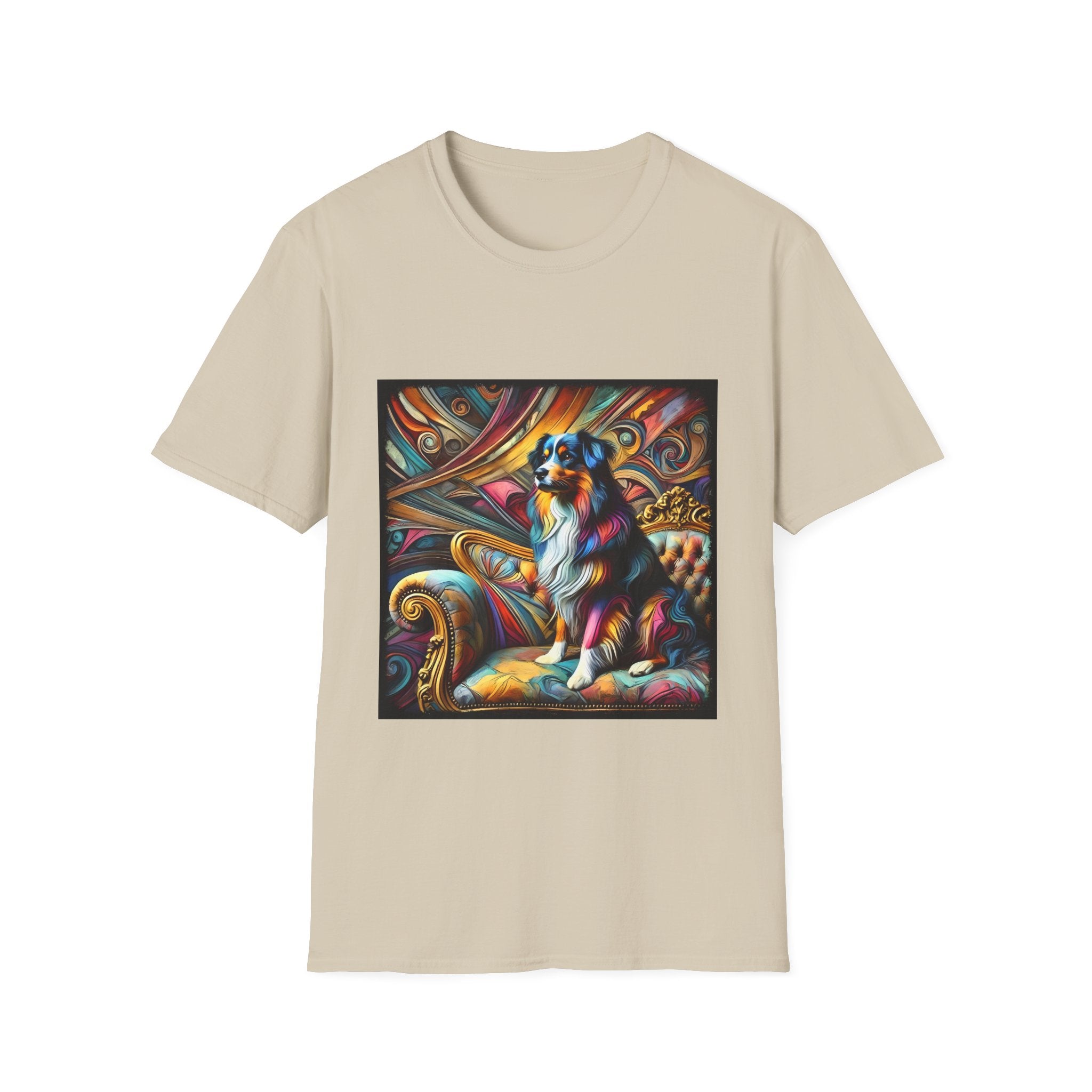 Australian Shepherd Vivd Swirl | Unisex Dog T-Shirt