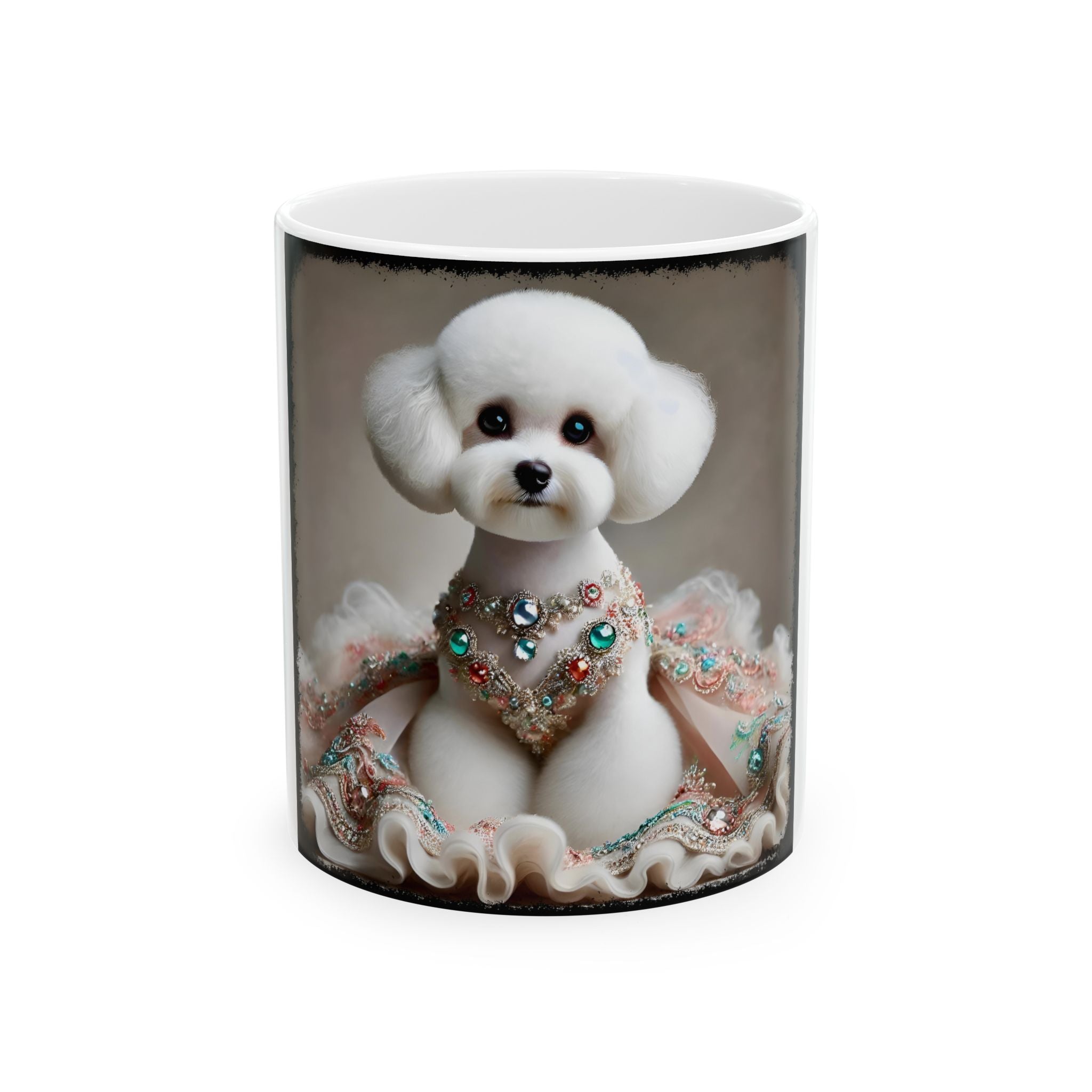 Bichon Frise Jeweled Beauty | Dog Themed Ceramic Mug