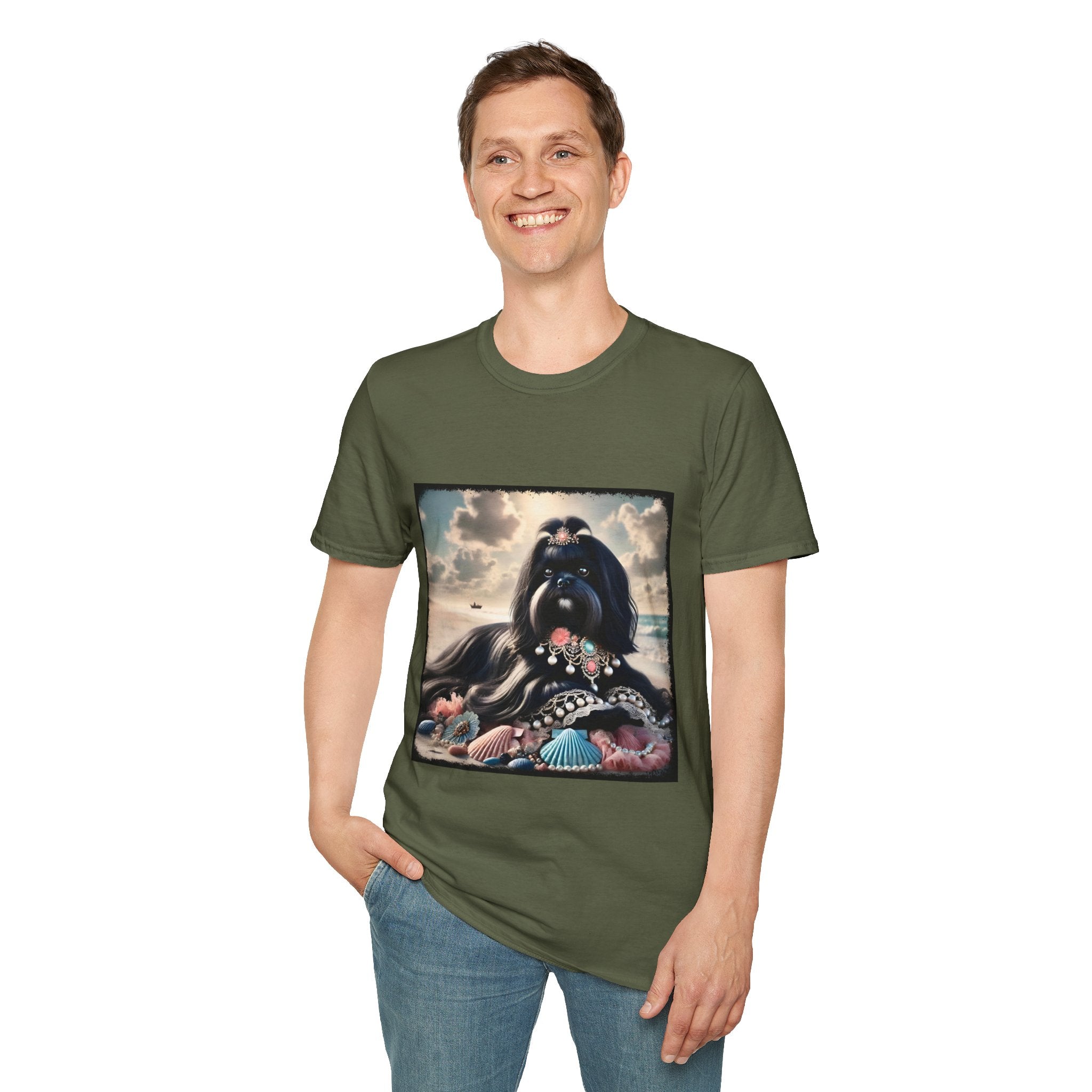 Shih Tzu Shell Chic | Unisex Dog T-Shirt