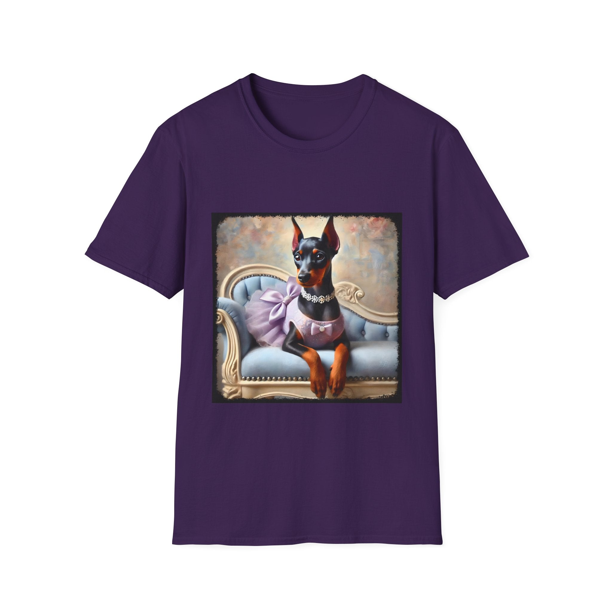 Doberman Pinscher Purple Princess Classic | Unisex Dog T-Shirt