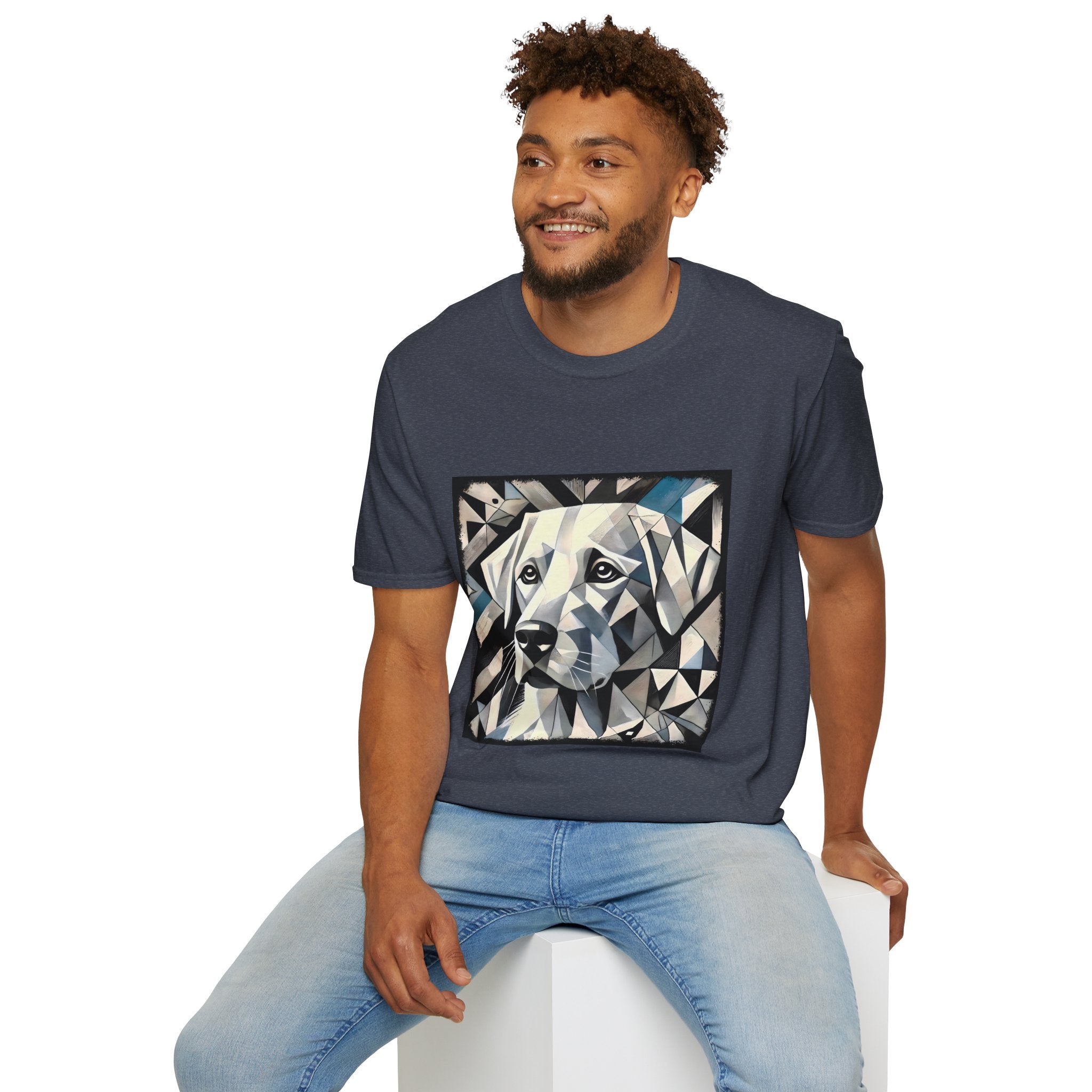 Labrador Retriever White Geometric | Unisex Dog T-Shirt