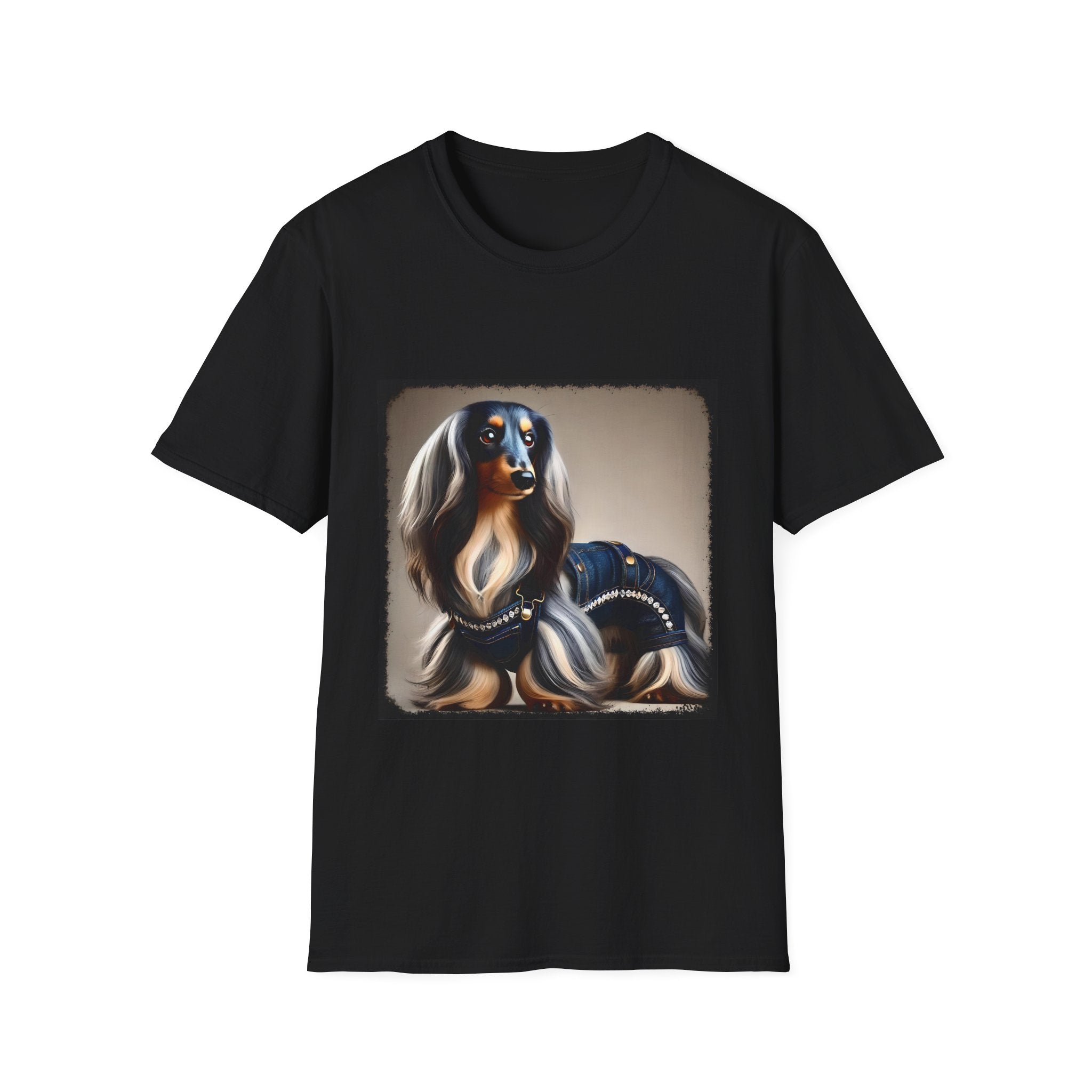 Dachshund Denim Diva | Unisex Dog T-Shirt