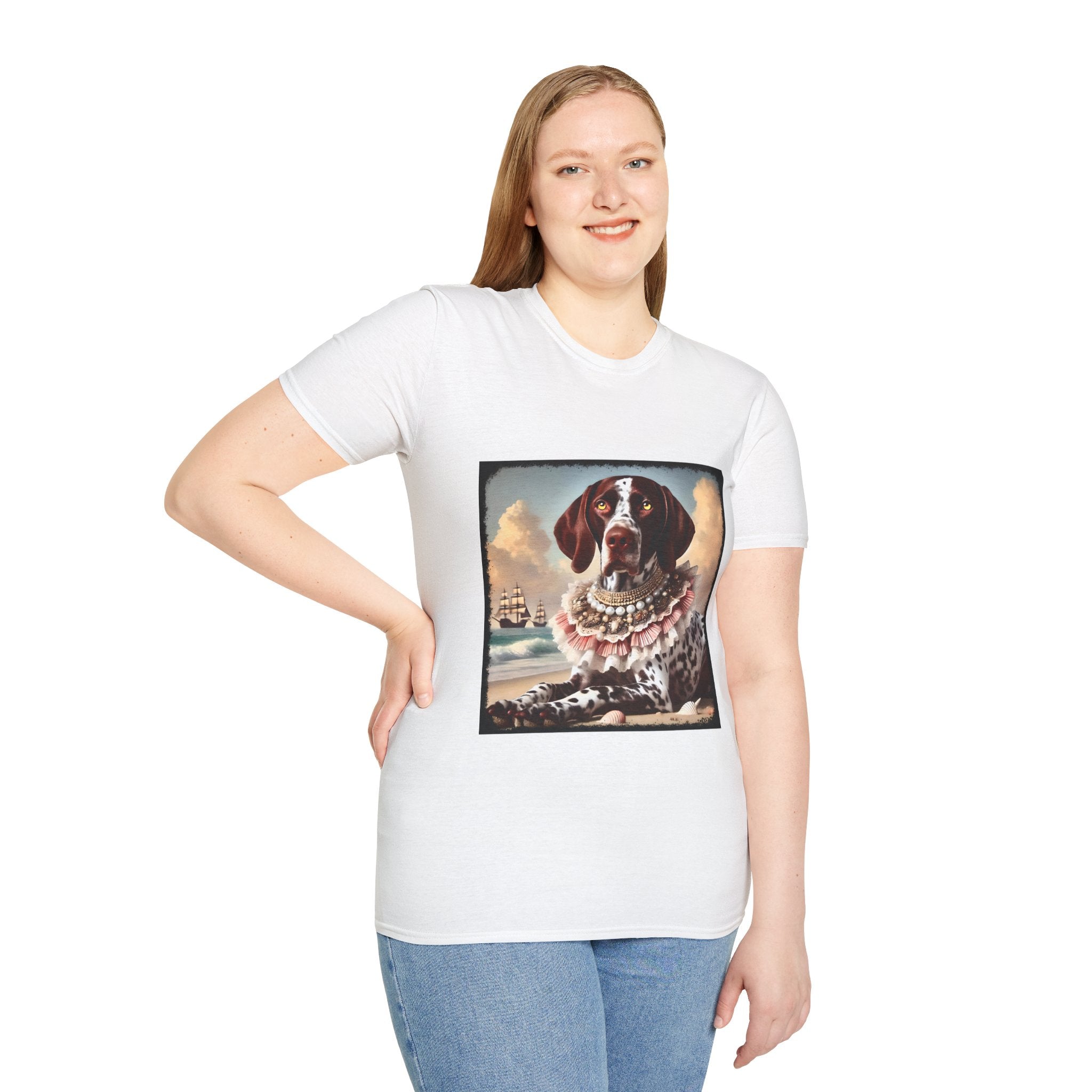 German Shorthaired Pointer Beach Beauty | Unisex Dog T-Shirt