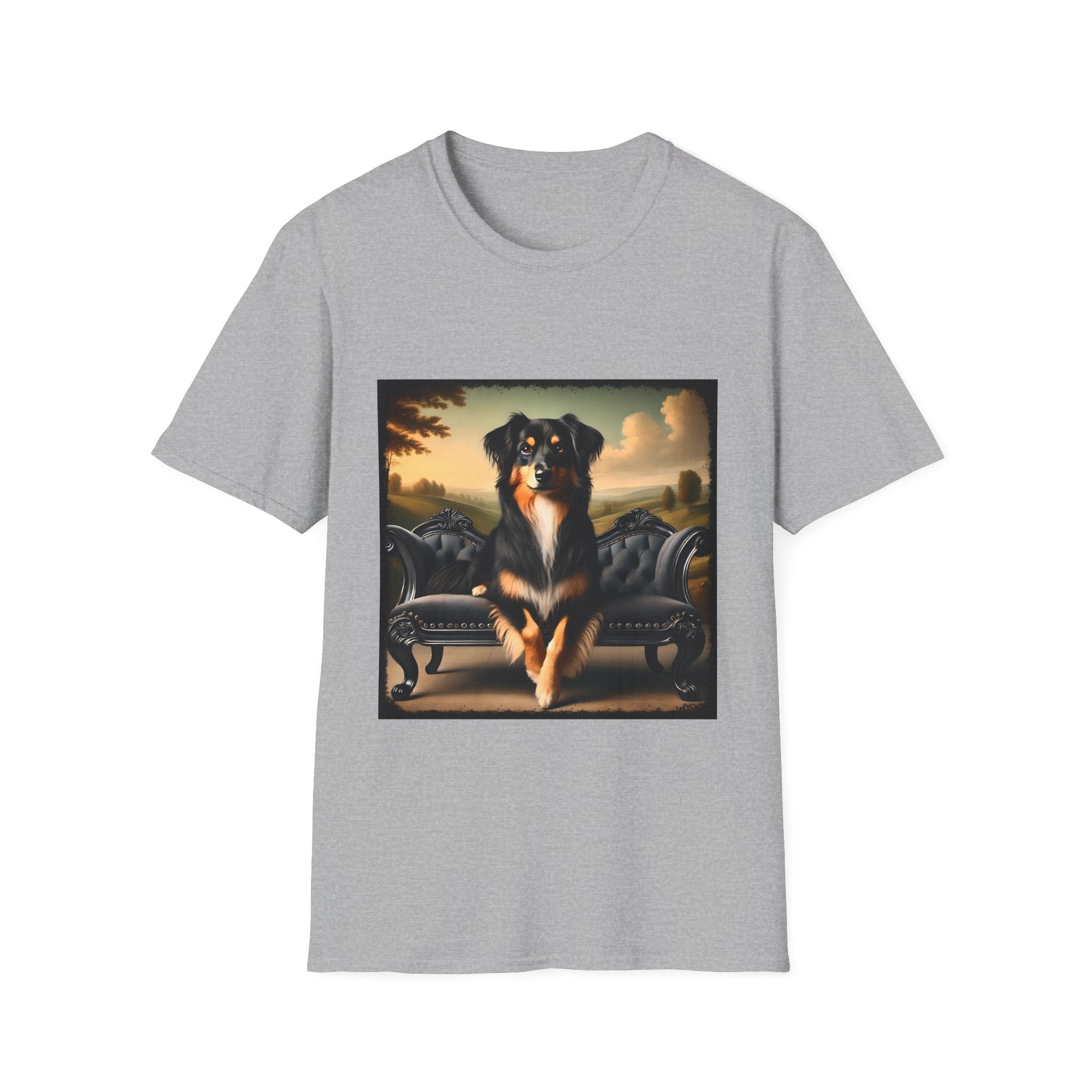 Miniature American Shepherd Poised Portrait | Unisex Dog T-Shirt