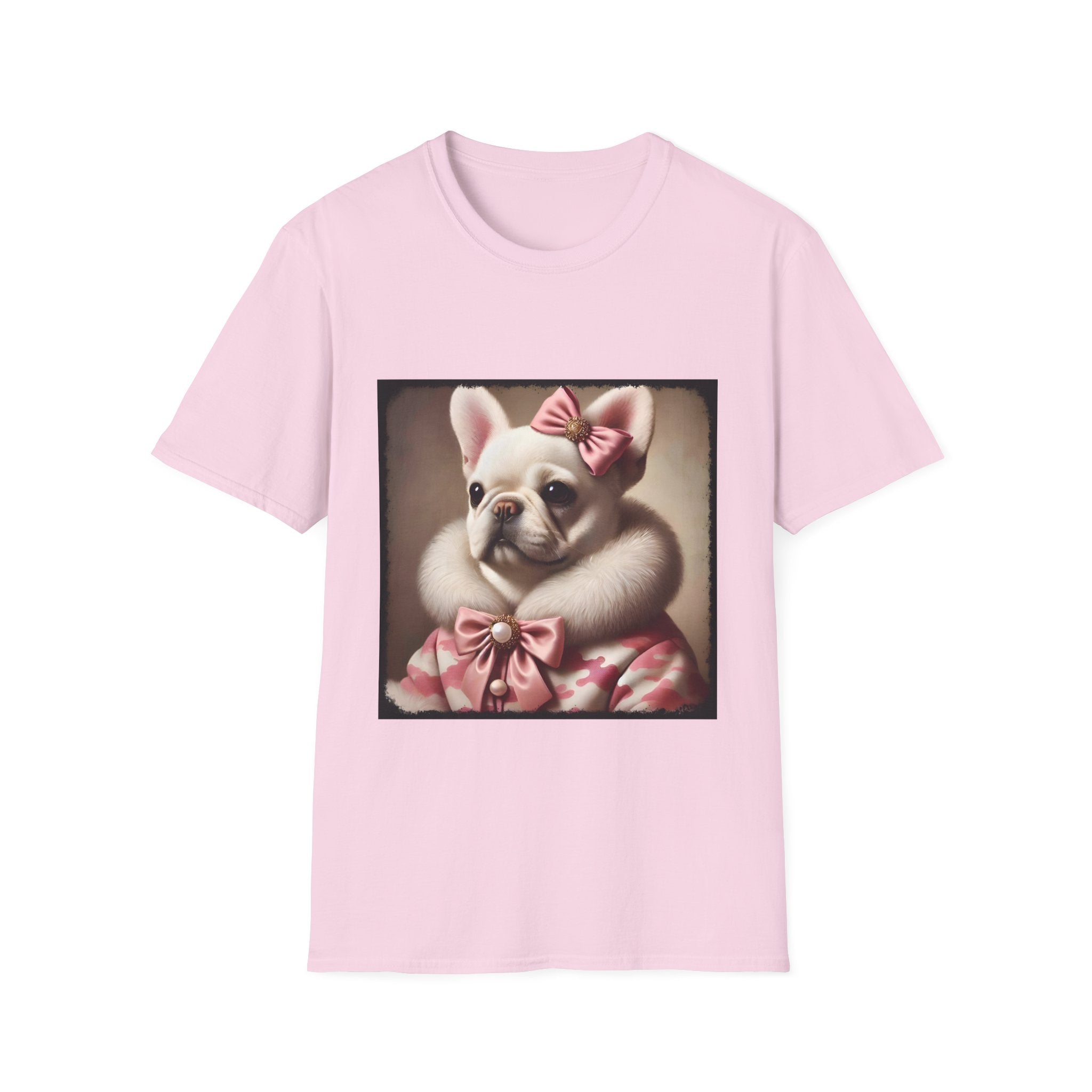 French Bulldog Camo Snow Princess | Unisex Softstyle T-Shirt