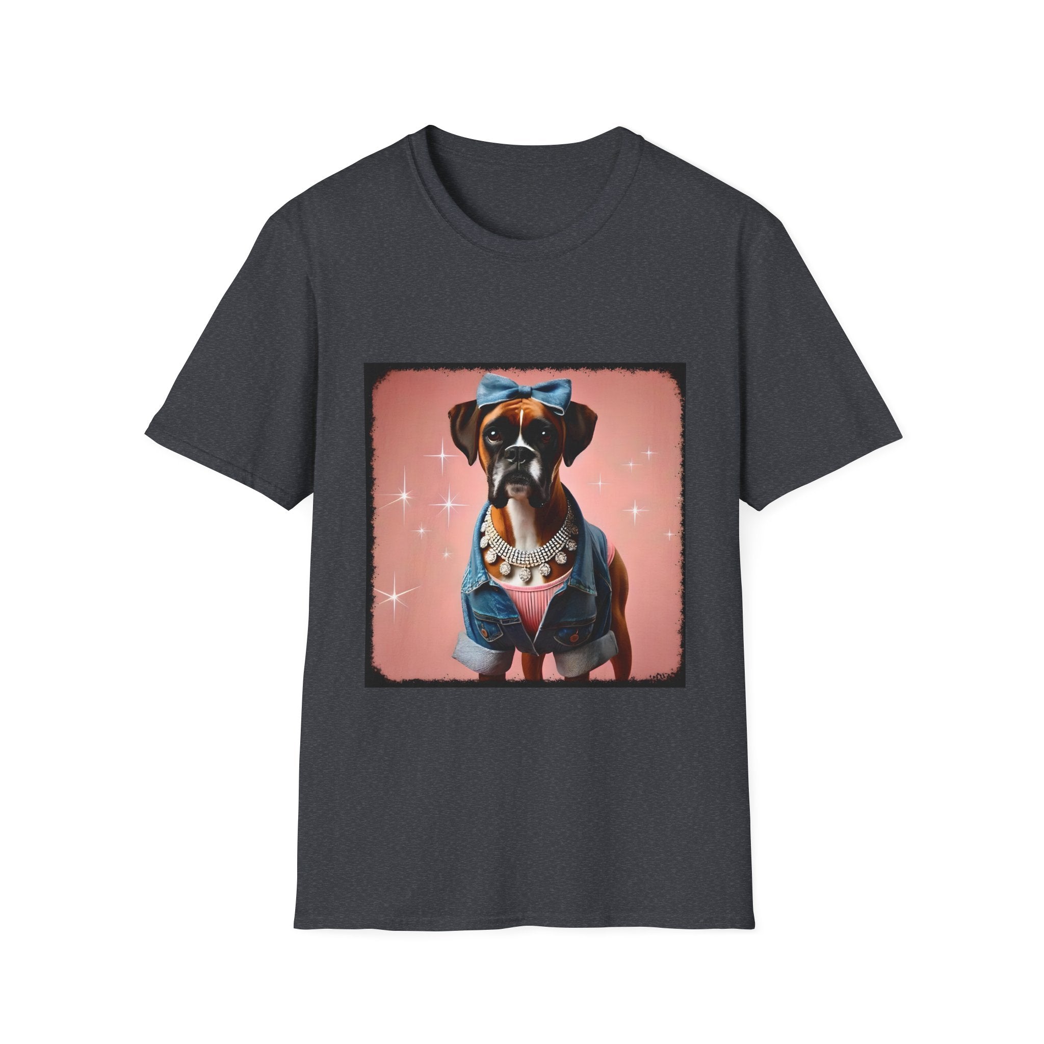 Boxer Denim Darling | Unisex Dog T-Shirt