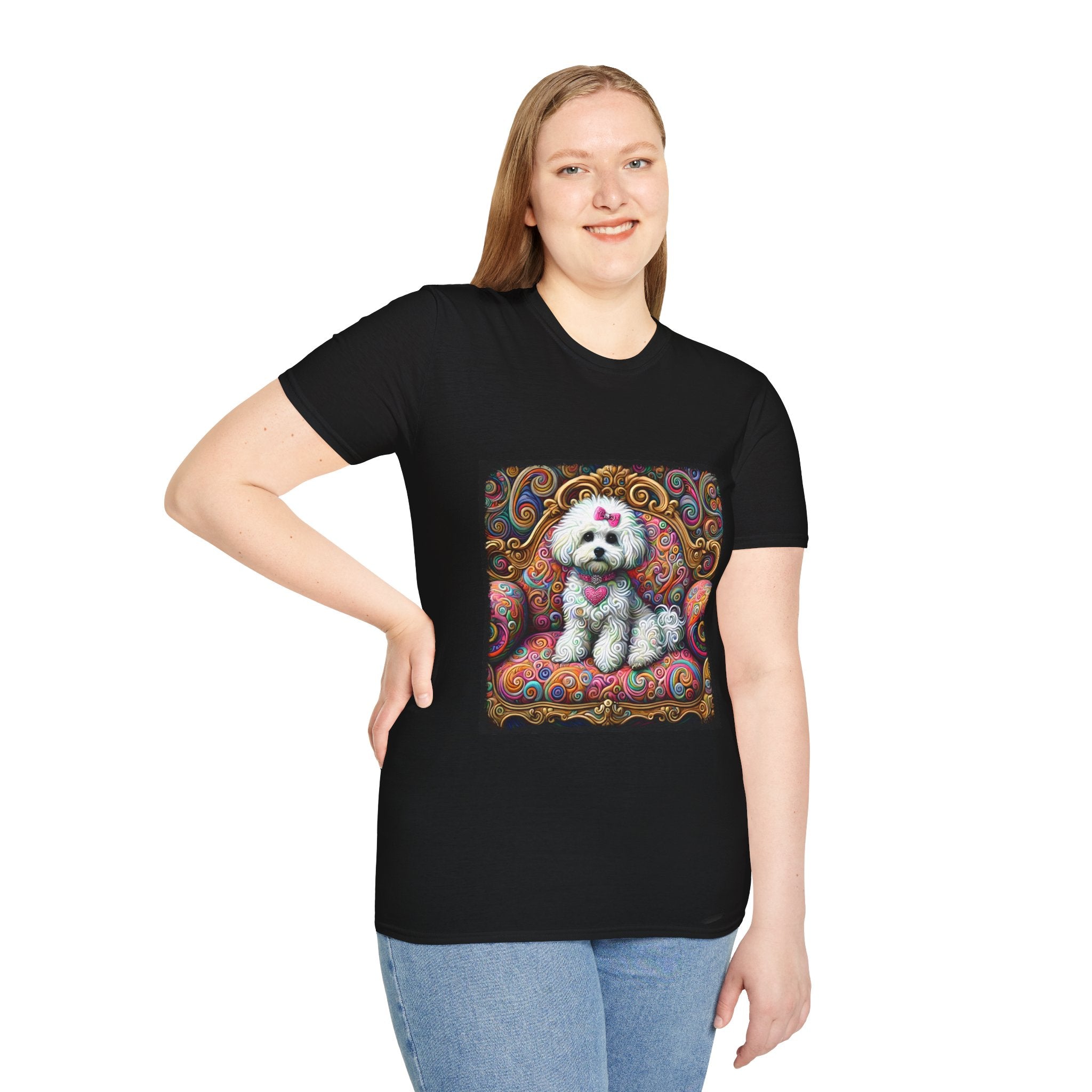 Bichon Frise Love Swirl | Unisex Dog T-Shirt