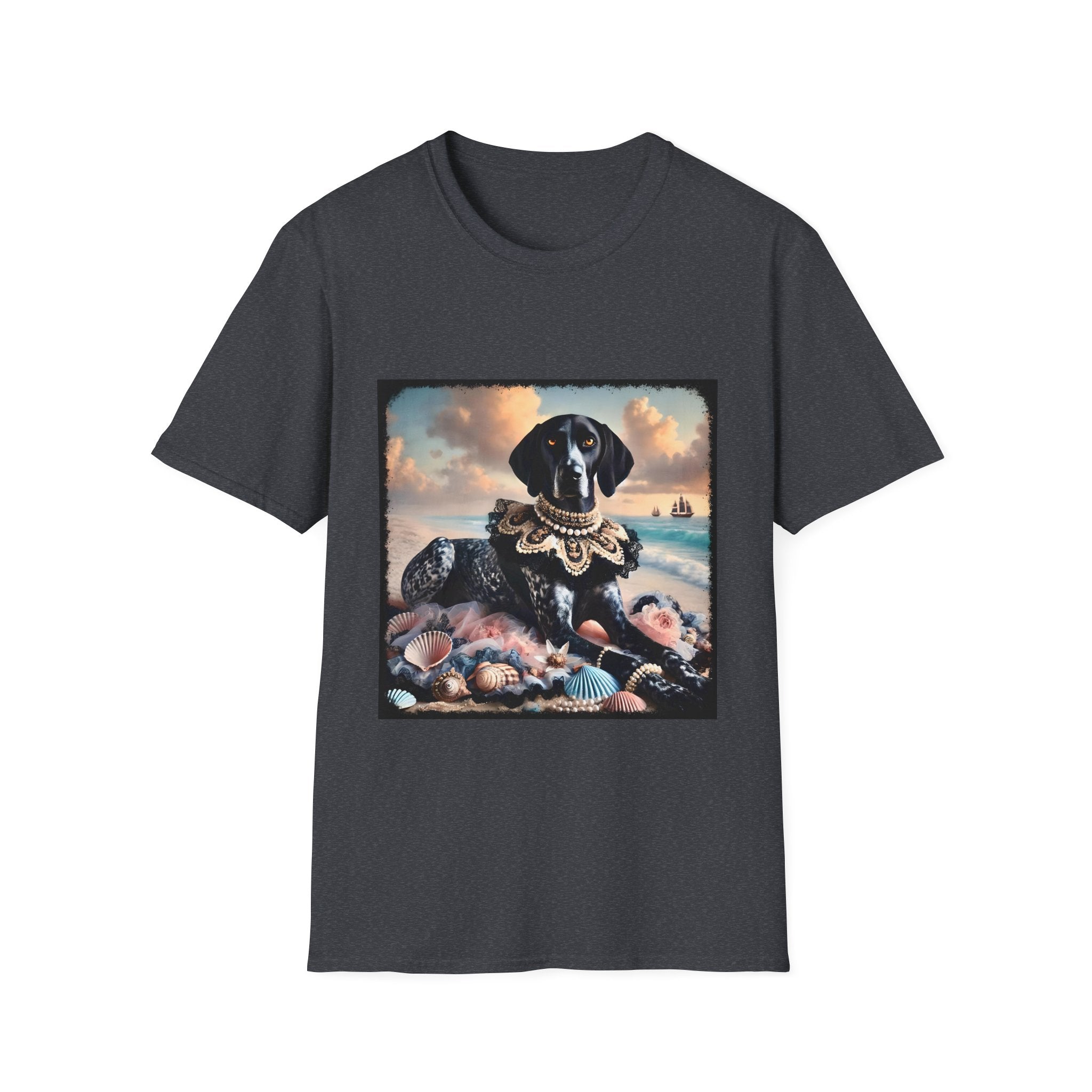 German Shorthaired Pointer Seashell Siren | Unisex Dog T-Shirt