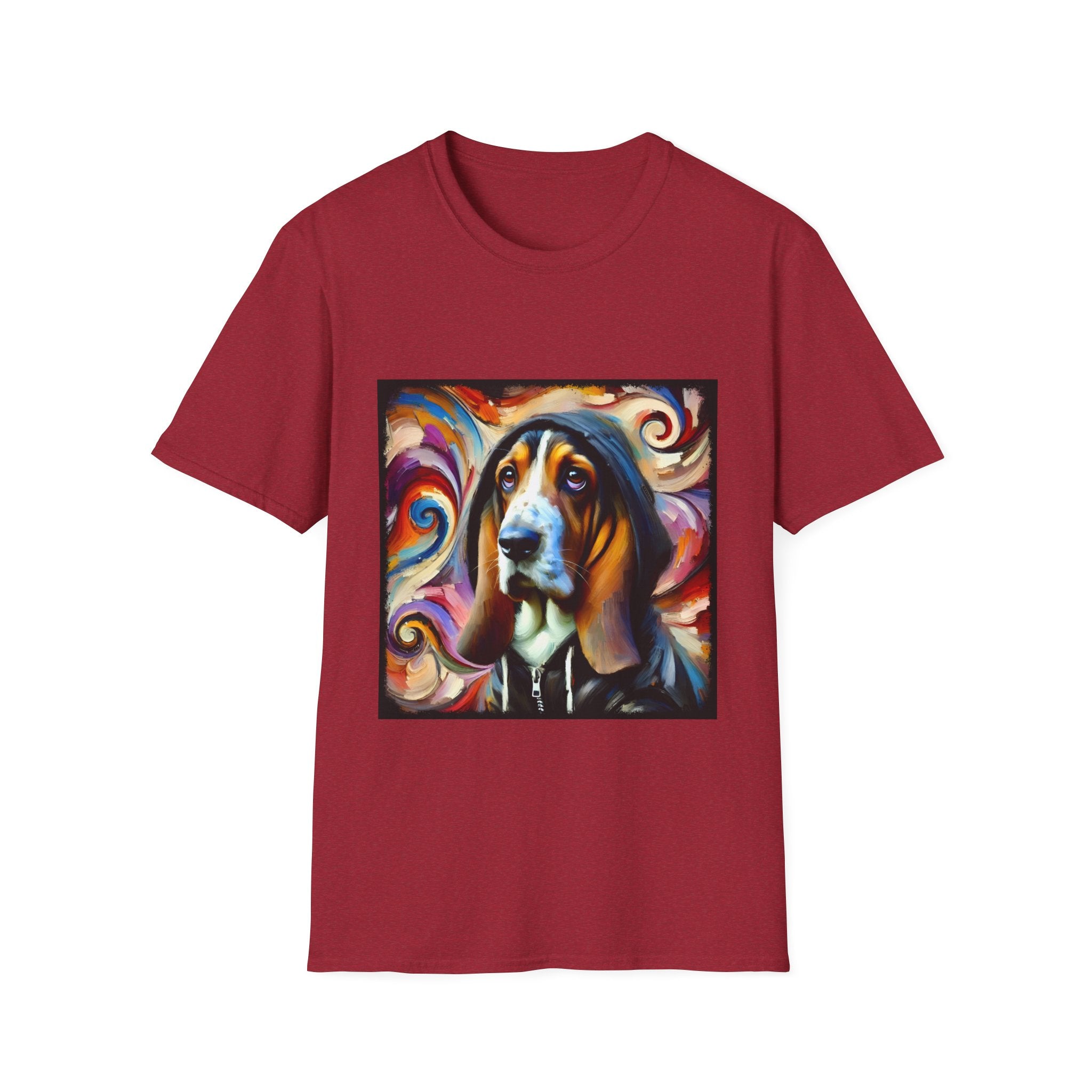 Basset Hound Hoodie Swirl | Unisex Dog T-Shirt