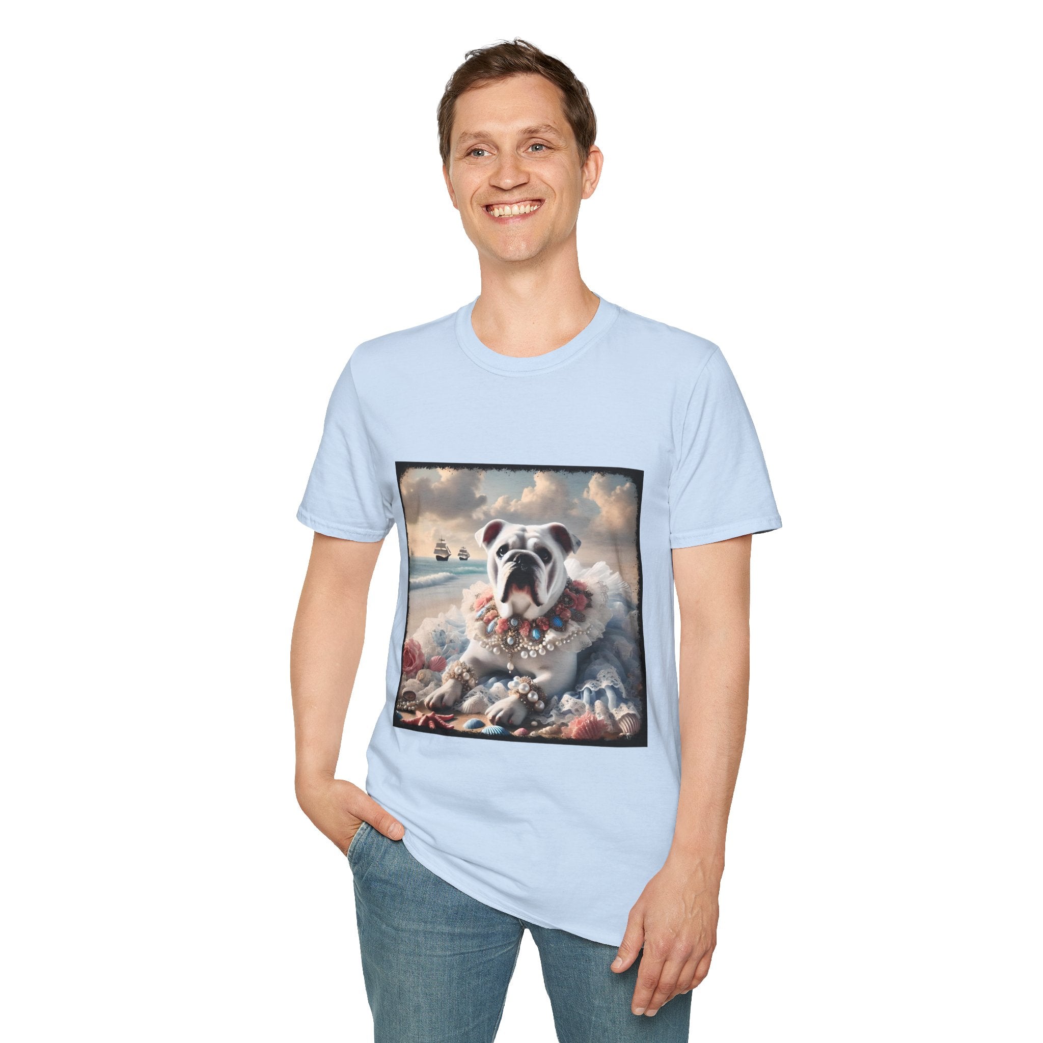 Bulldog Beach Dream | Unisex Dog T-Shirt