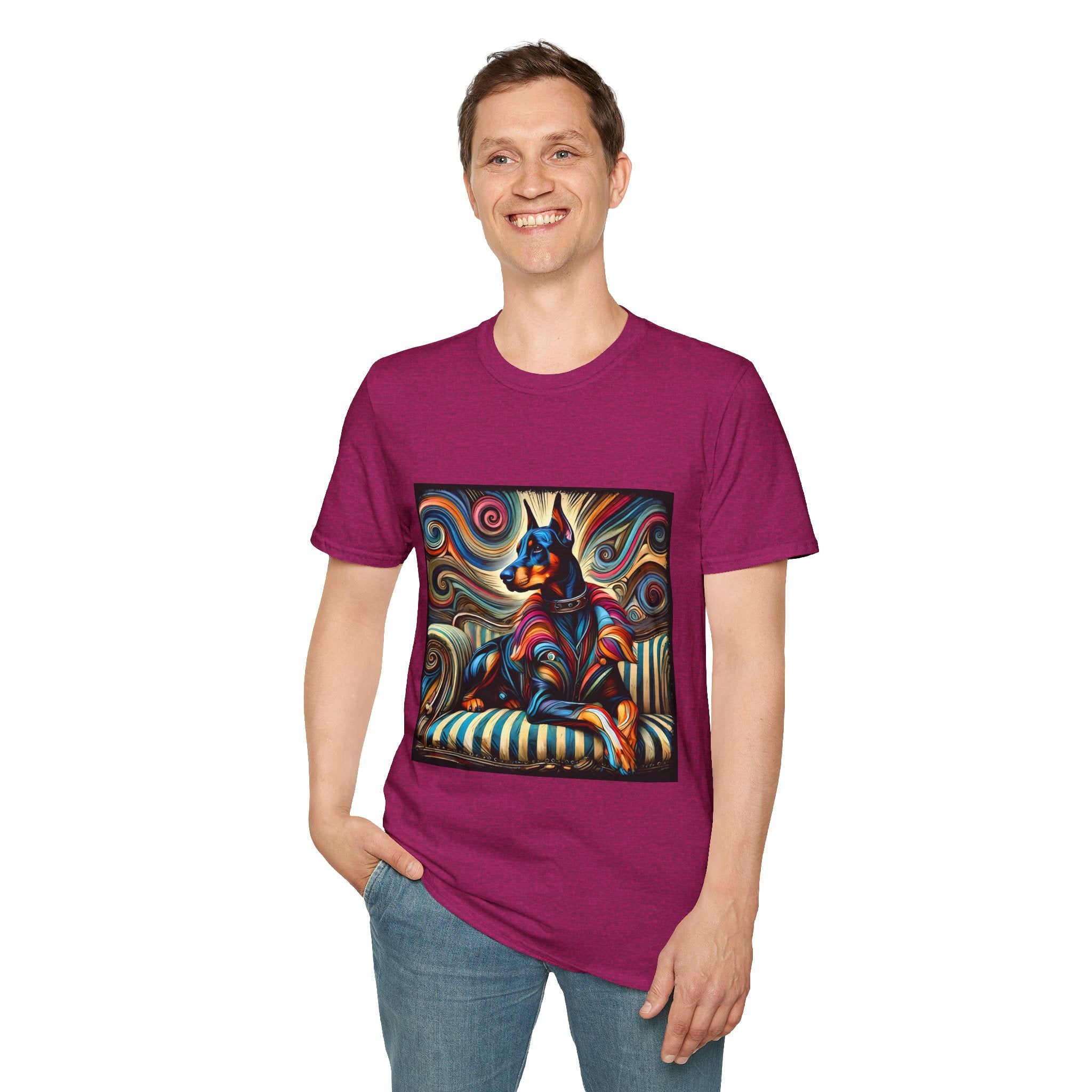 Doberman Pinscher Vivid Rebel | Unisex Dog T-Shirt