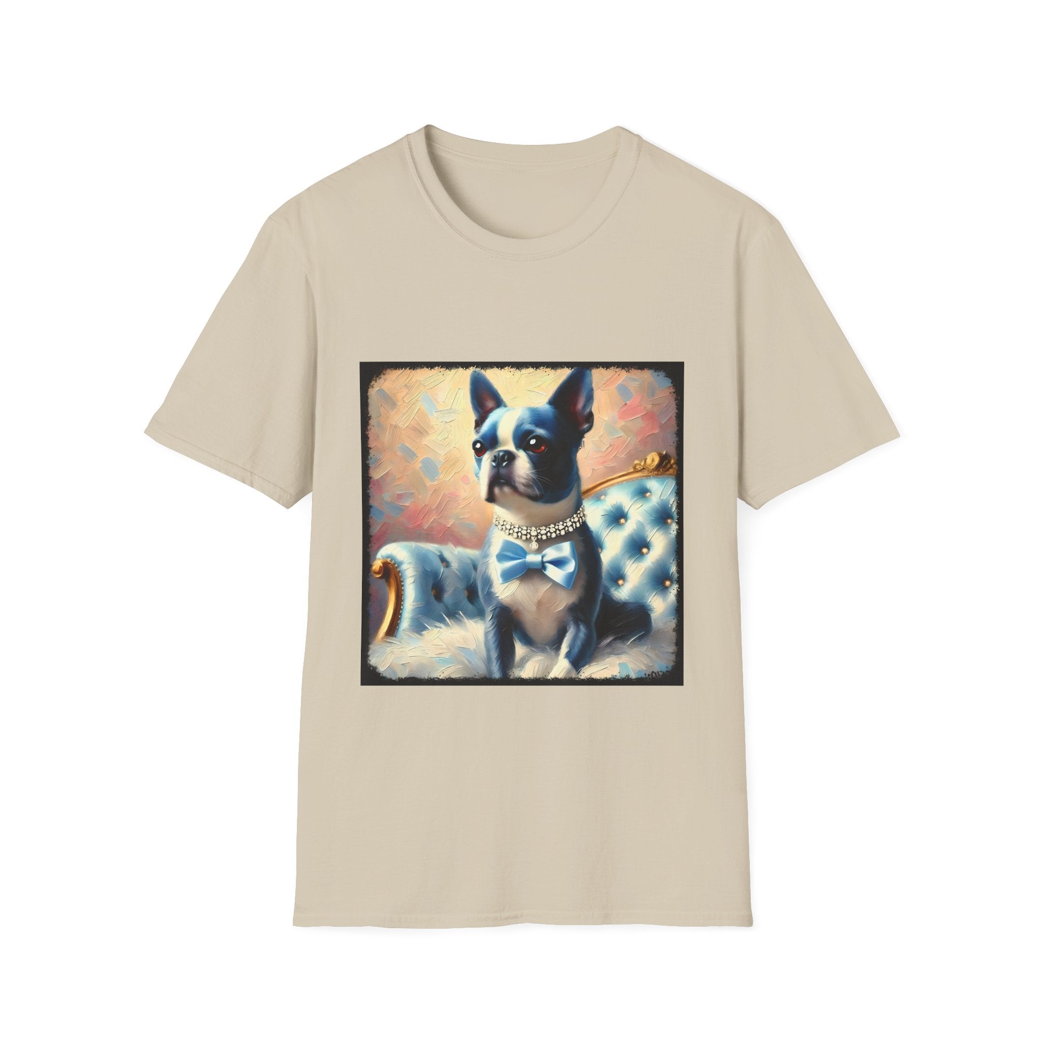 Boston Terrier Blue Classic | Unisex Dog T-Shirt