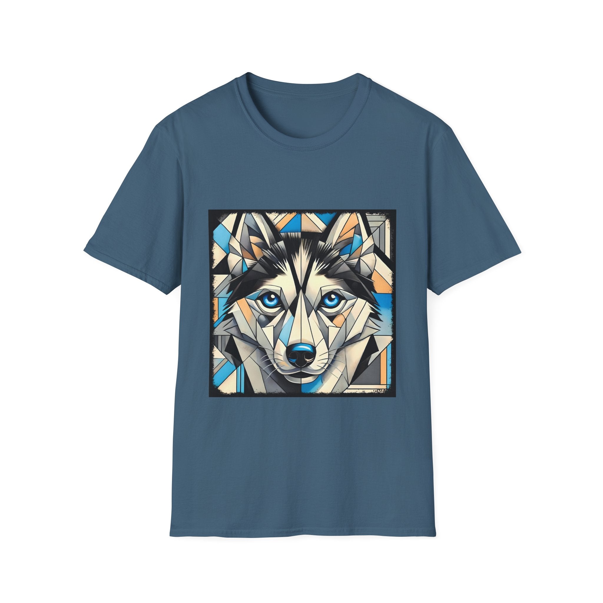 Siberian Husky Bold Geometric | Unisex Dog T-Shirt