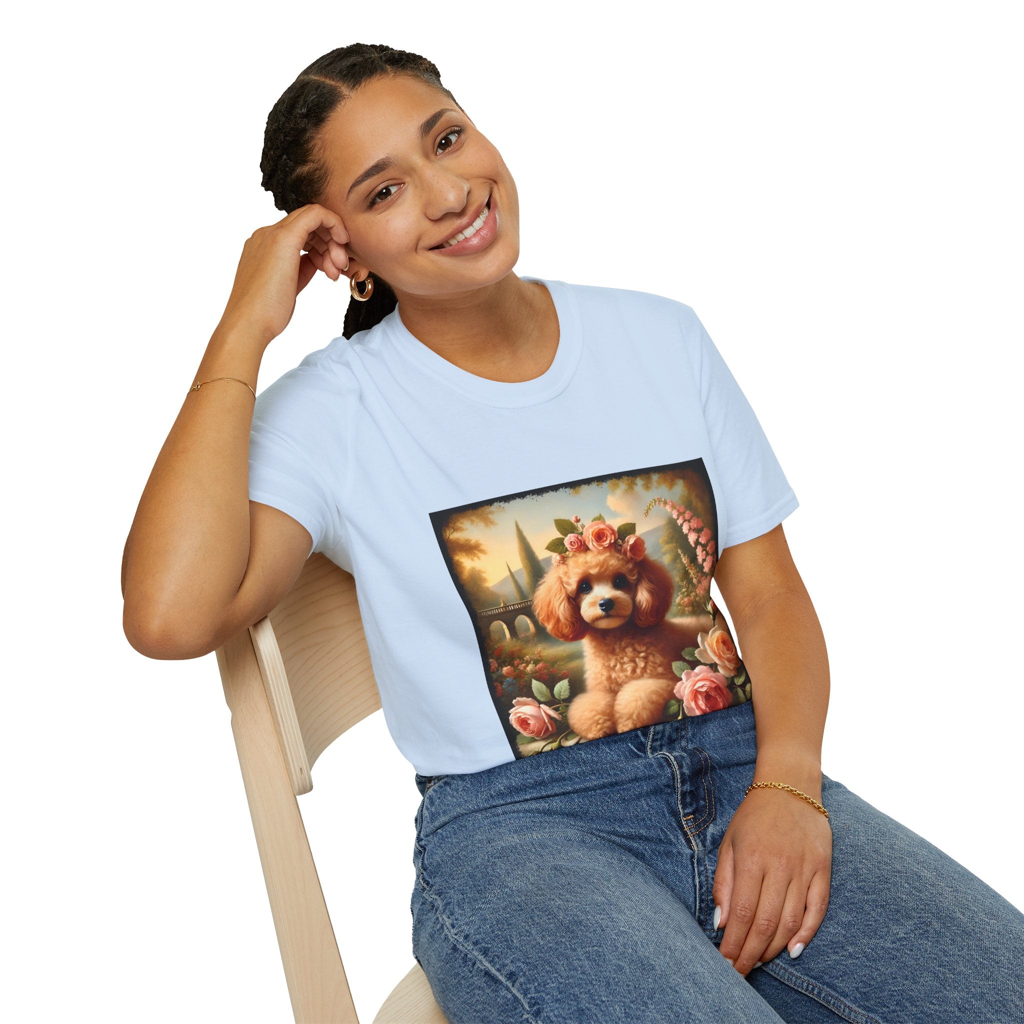 Poodle Pink Blossom | Unisex Dog T-Shirt