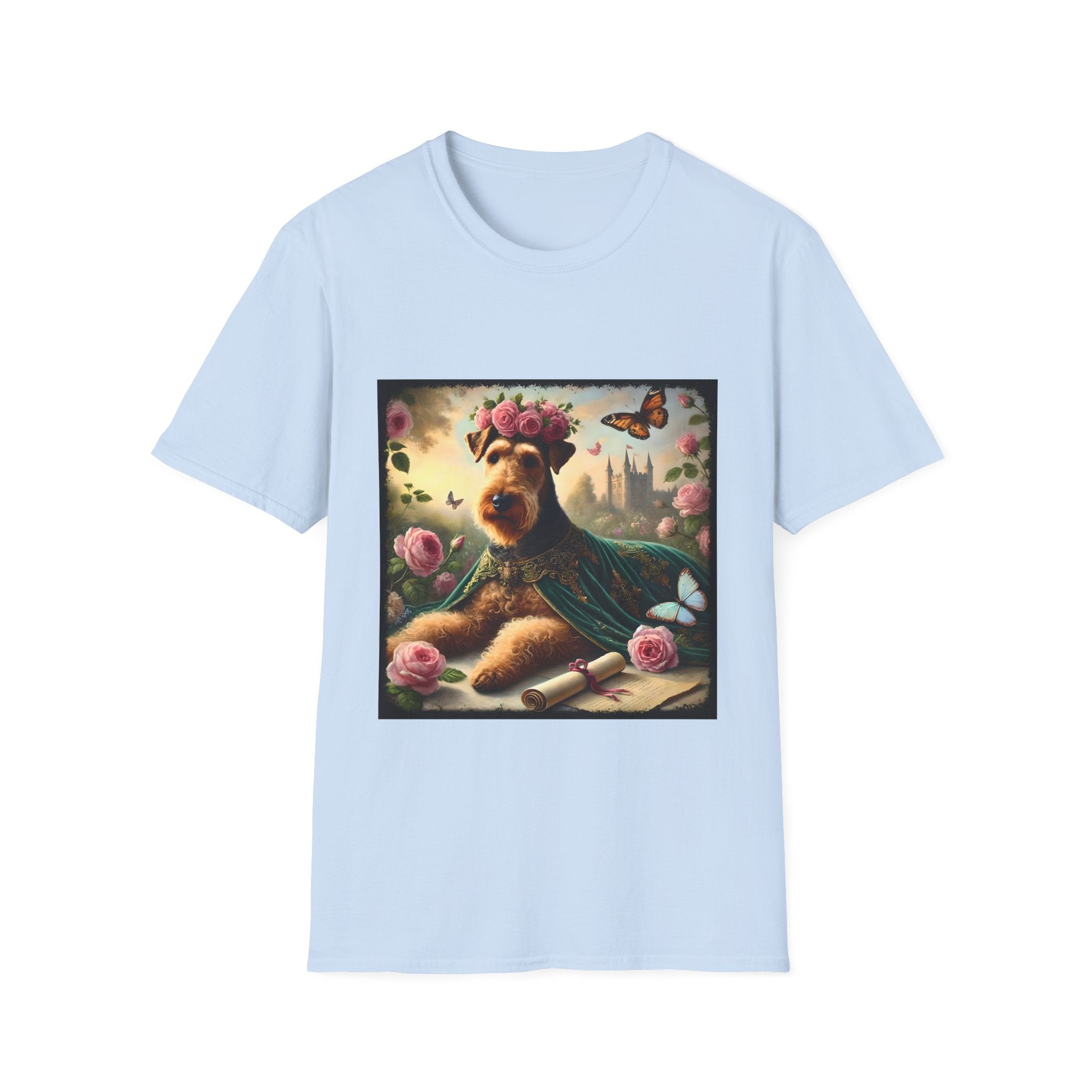 Airedale Terrier Velvet Rose | Unisex Dog T-Shirt