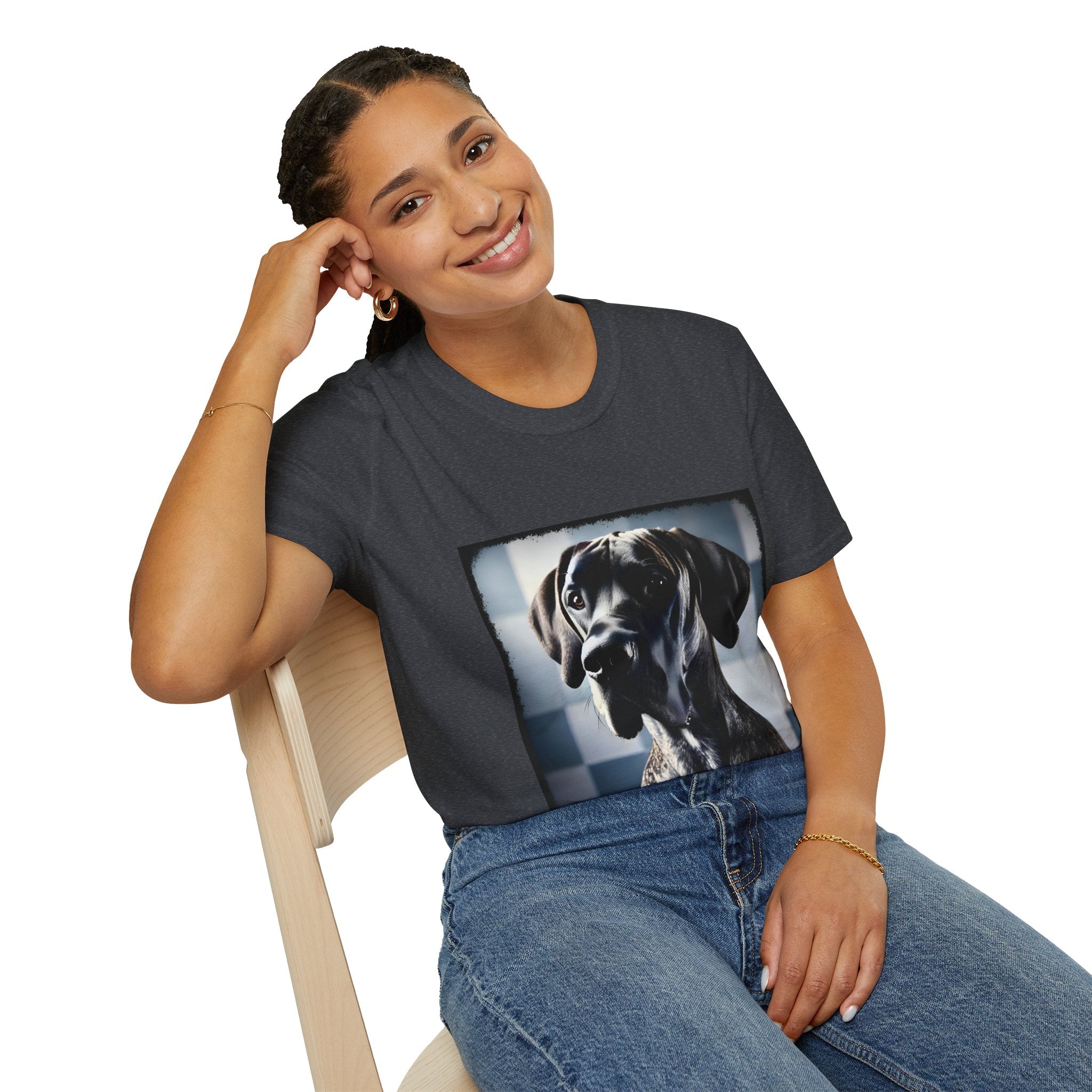 Great Dane Modern Muse | Unisex Dog T-Shirt