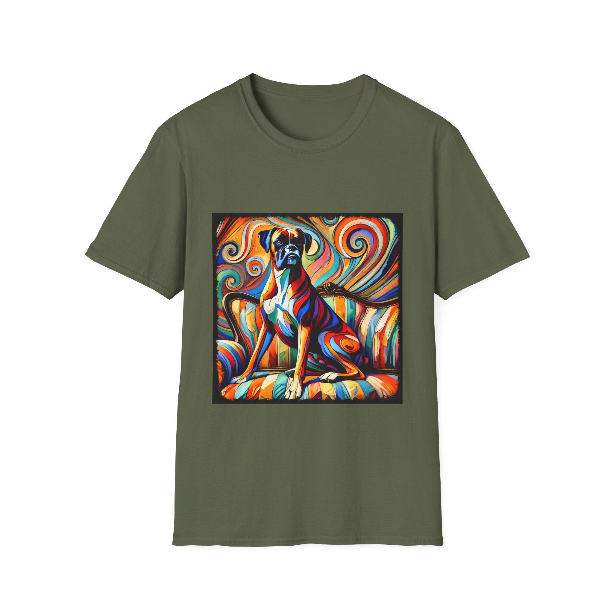 Boxer Mutilcolor Swirl | Unisex Dog T-Shirt