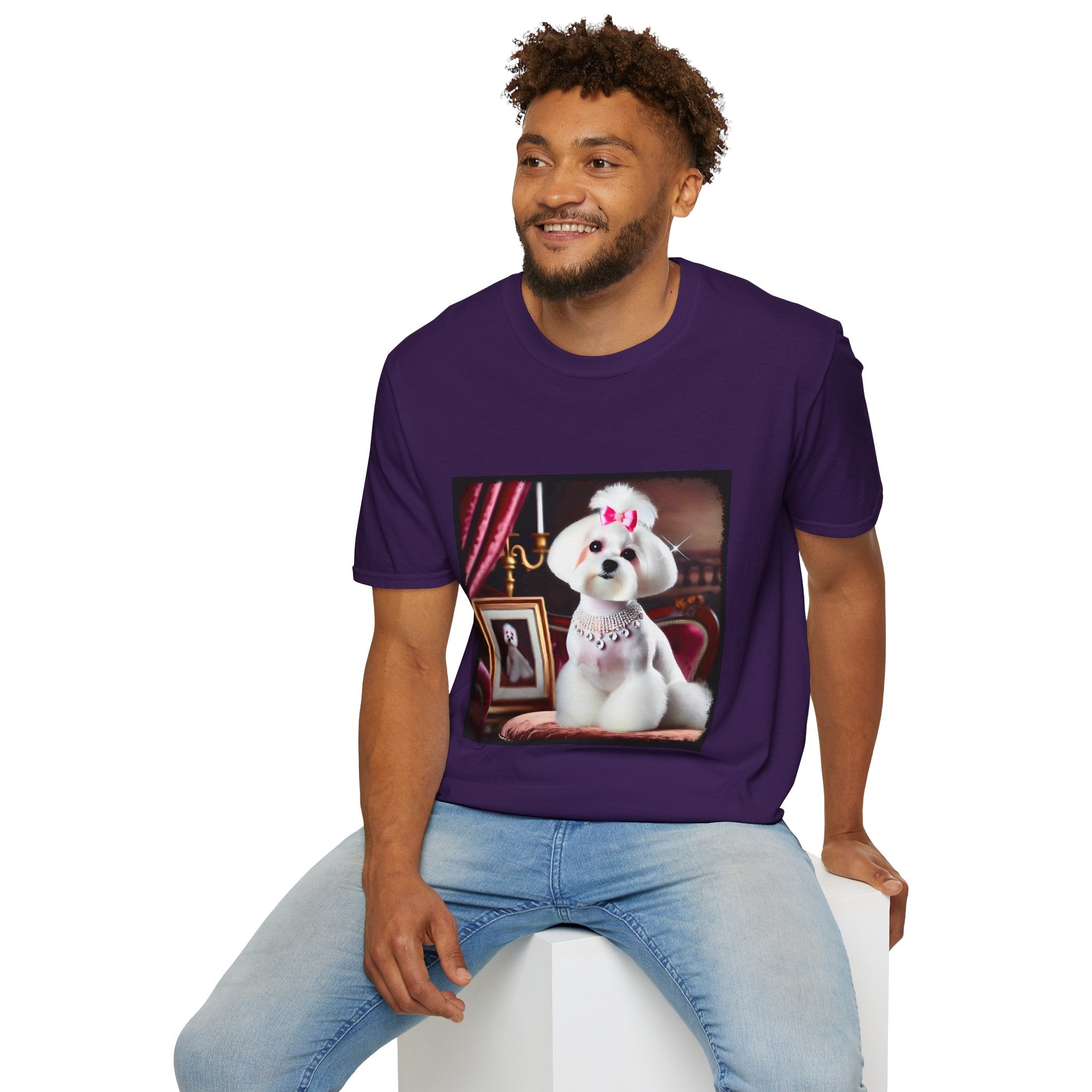 Maltese Pink Princess | Unisex Dog T-Shirt