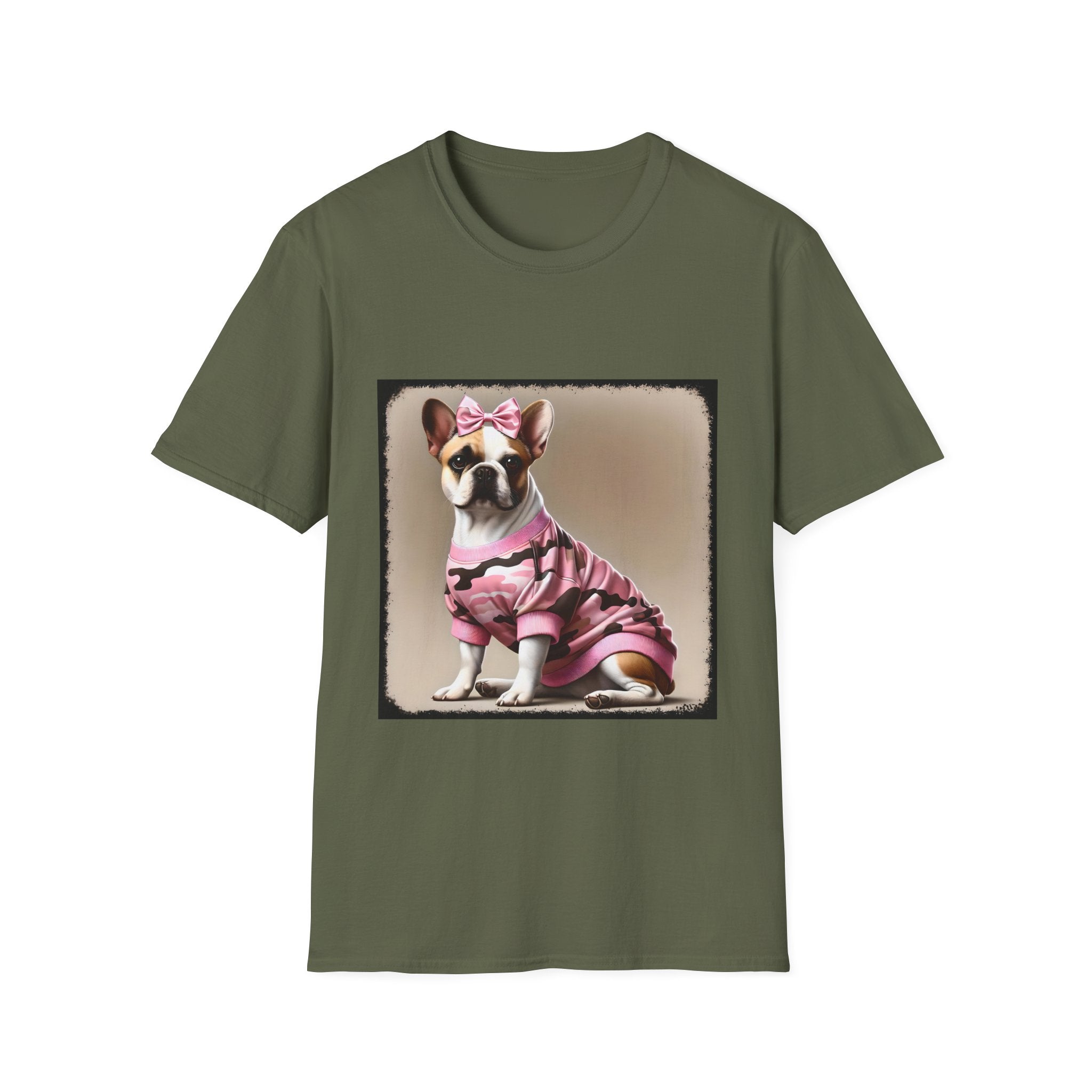 French Bulldog Camo Chic | Unisex Dog T-Shirt