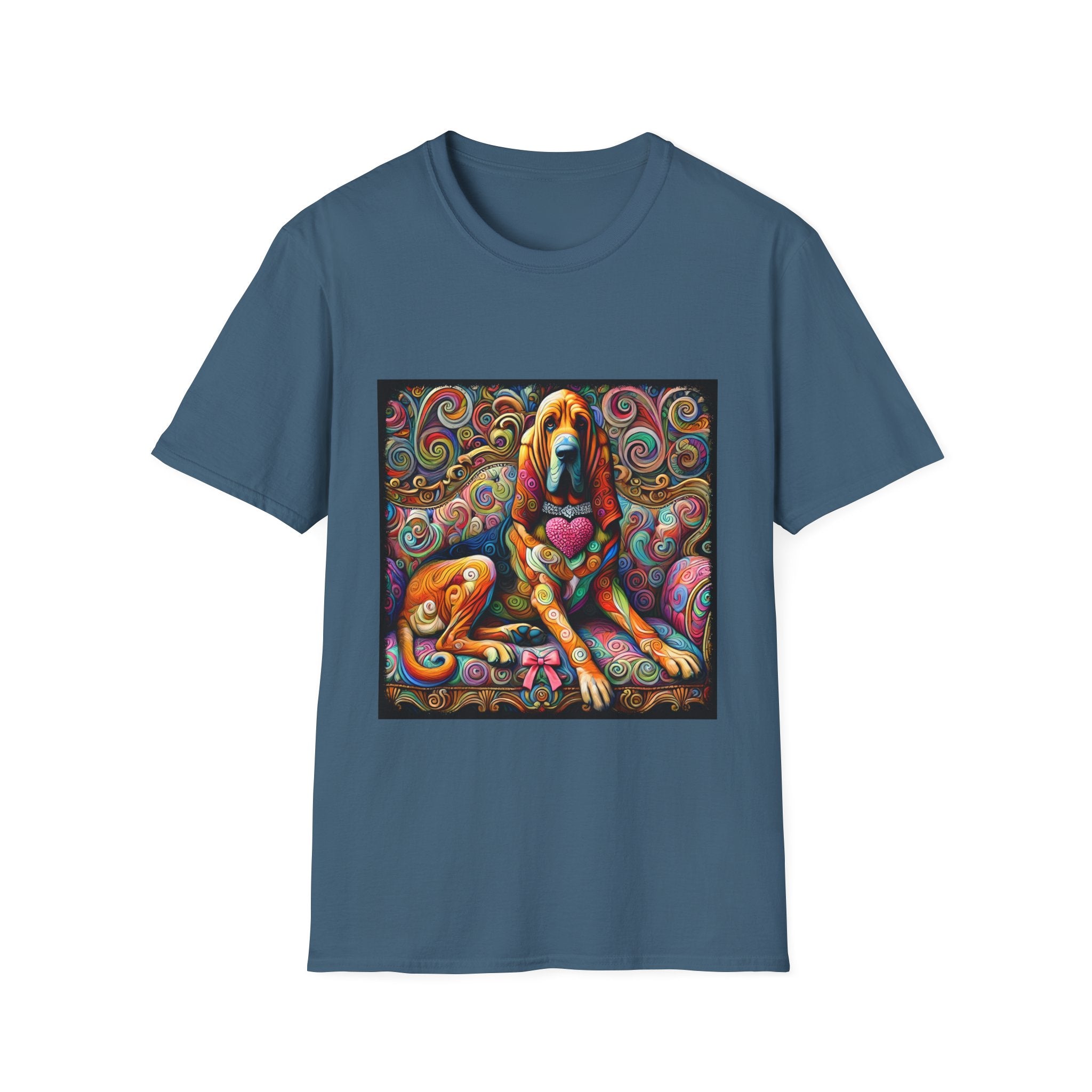 Bloodhound Love Swirl | Unisex Dog T-Shirt