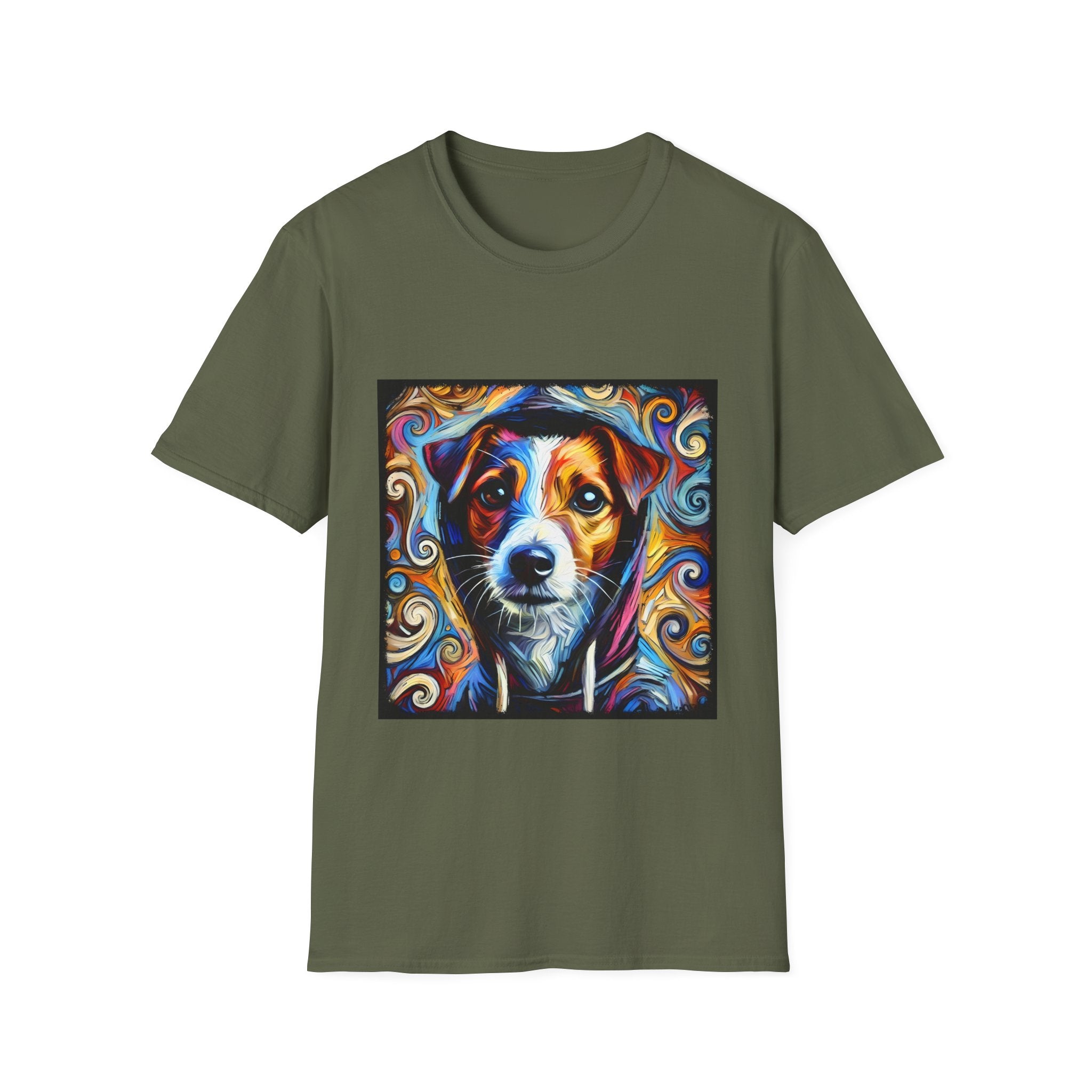 Jack Russell Terrier Relaxed Swirl | Unisex Dog T-Shirt