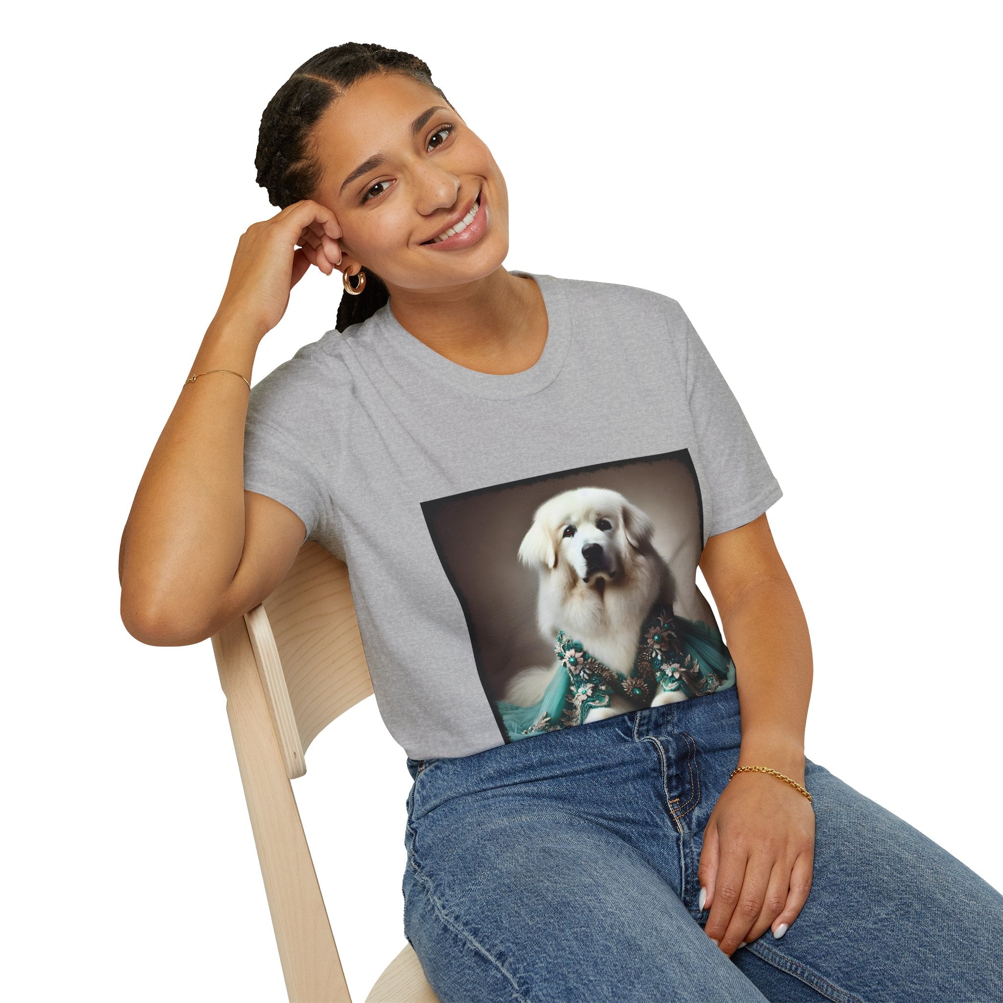 Great Pyrenees Elegant Doll | Unisex Dog T-Shirt