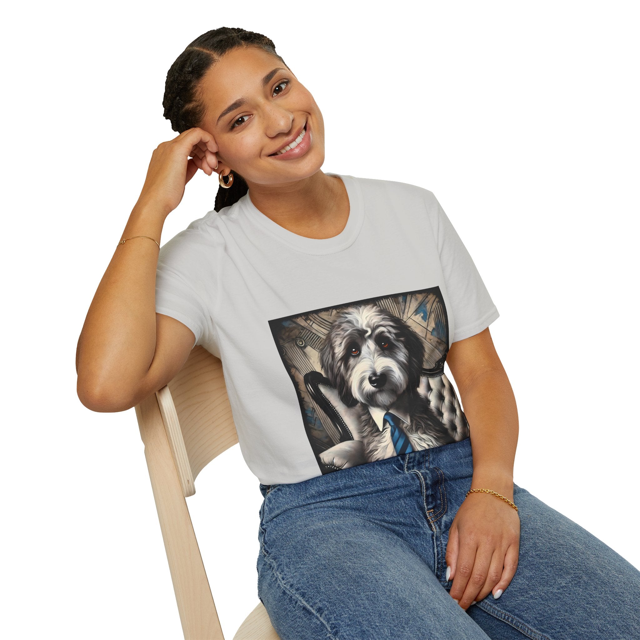 Sheepadoodle Handsome Gent | Unisex Dog T-Shirt
