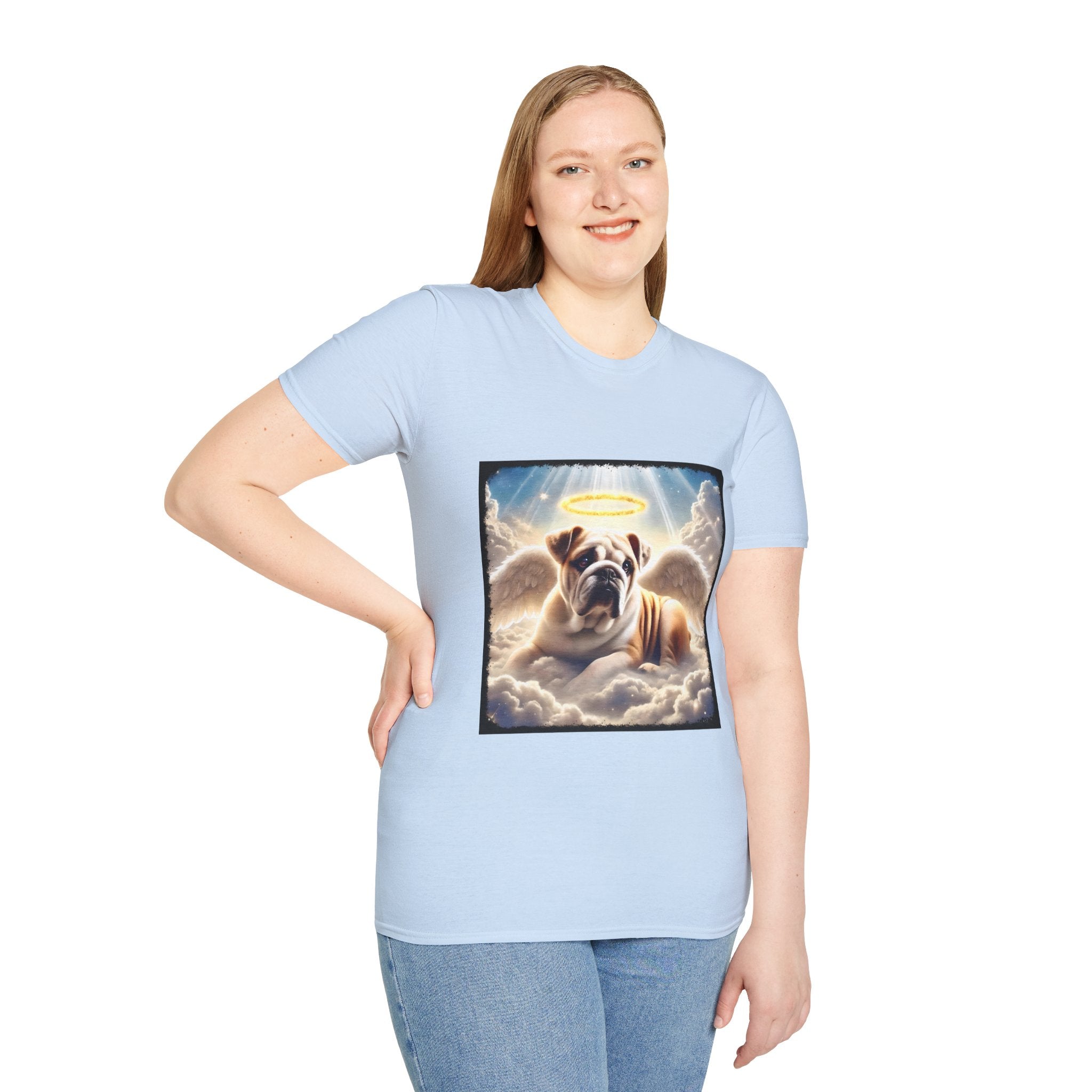 Bulldog Heavenly Angel | Unisex Dog T-Shirt