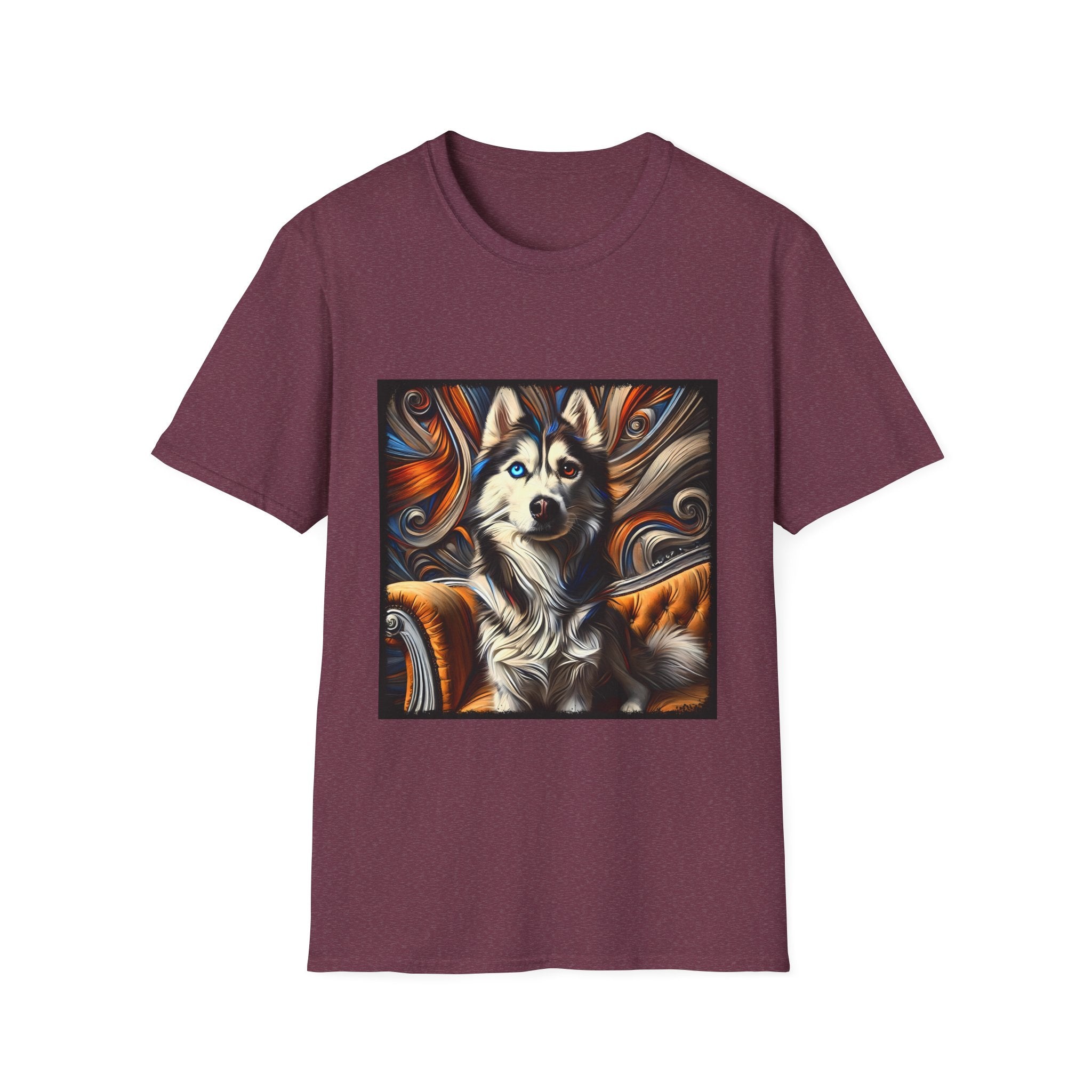 Siberian Husky Bold Swirl  | Unisex Dog T-Shirt