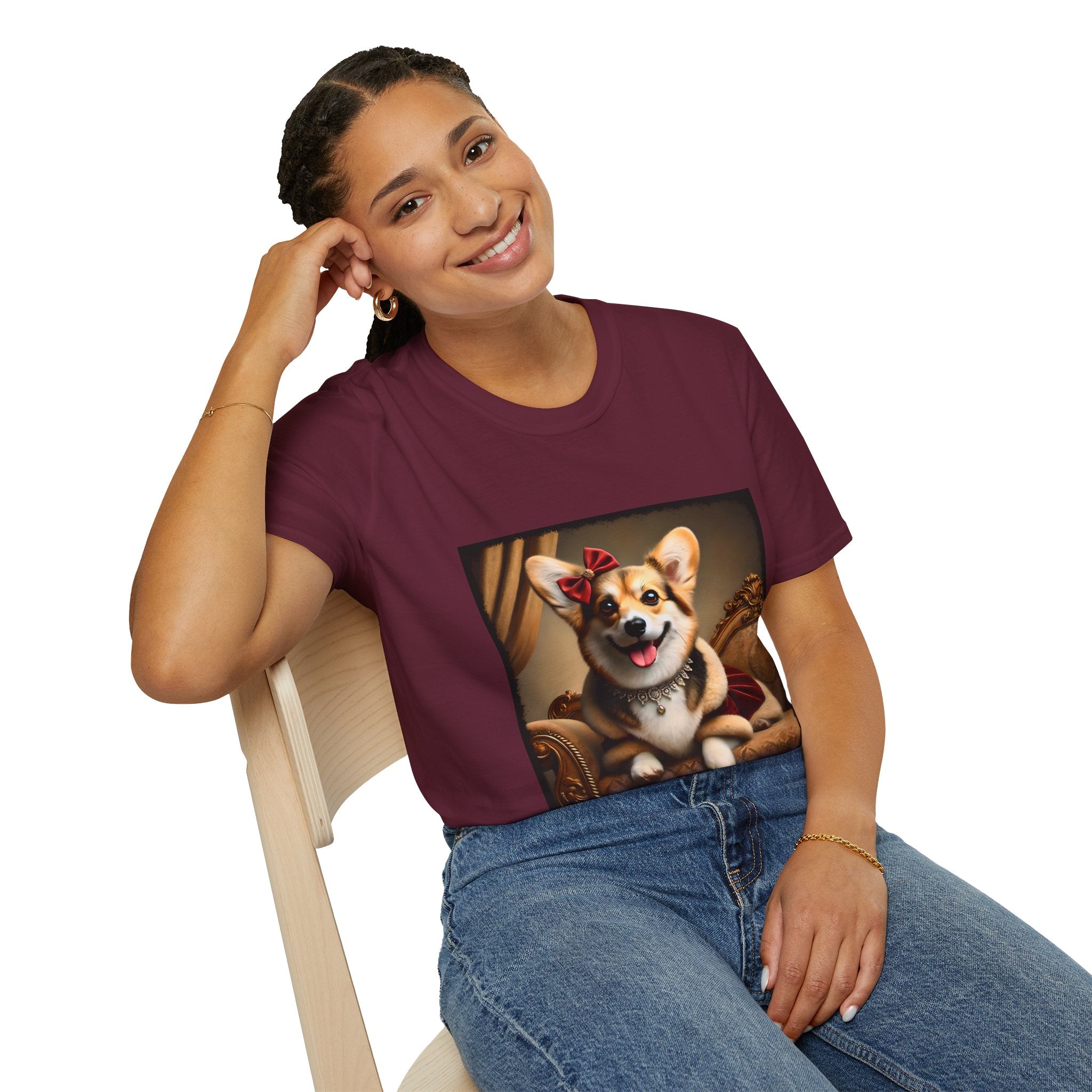 Pembroke Welsh Corgi Red Velvet Princess | Unisex Dog T-Shirt
