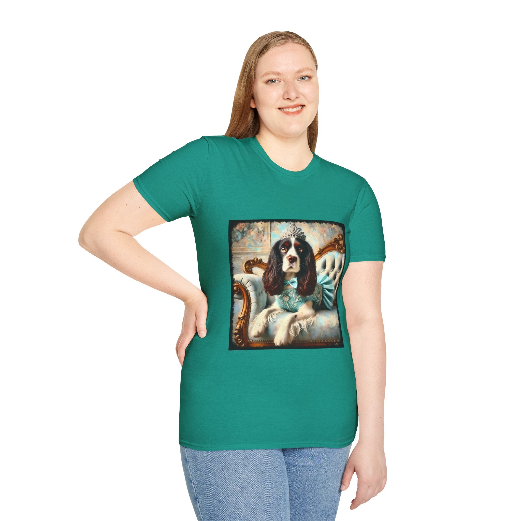 English Springer Spaniel Teal Princess Classic | Unisex Dog T-Shirt
