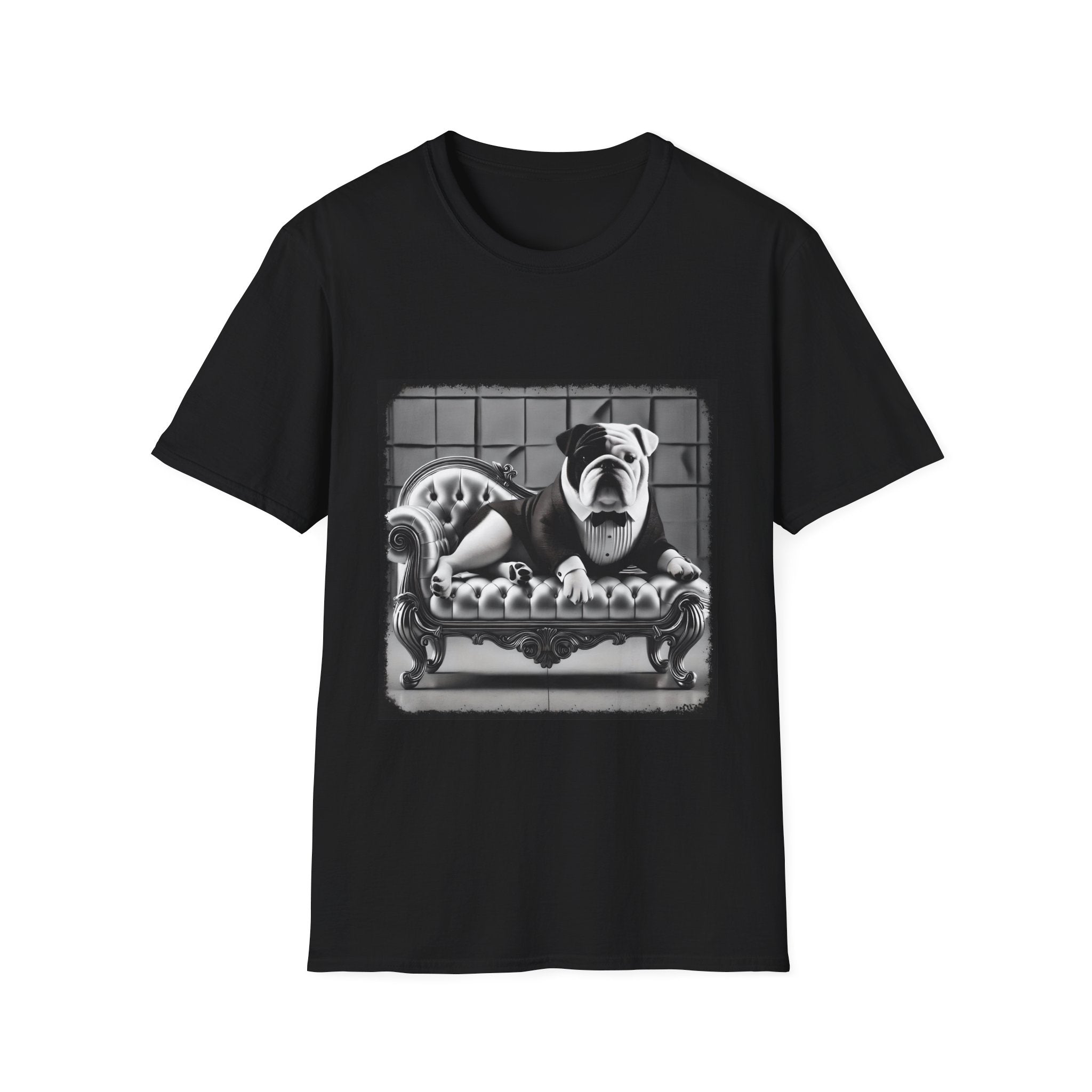 Bulldog B&W Boss | Unisex Dog T-Shirt