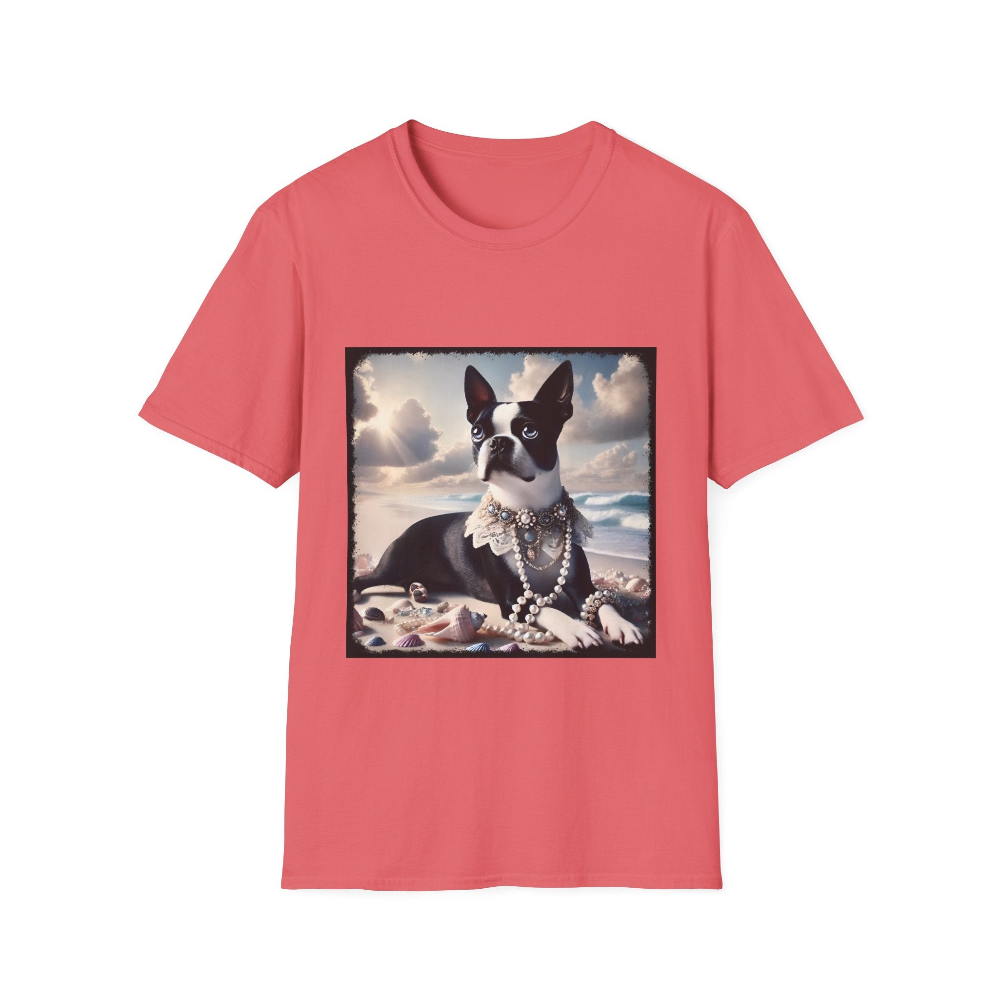 Boston Terrier Seashell Sweetie | Unisex Dog T-Shirt