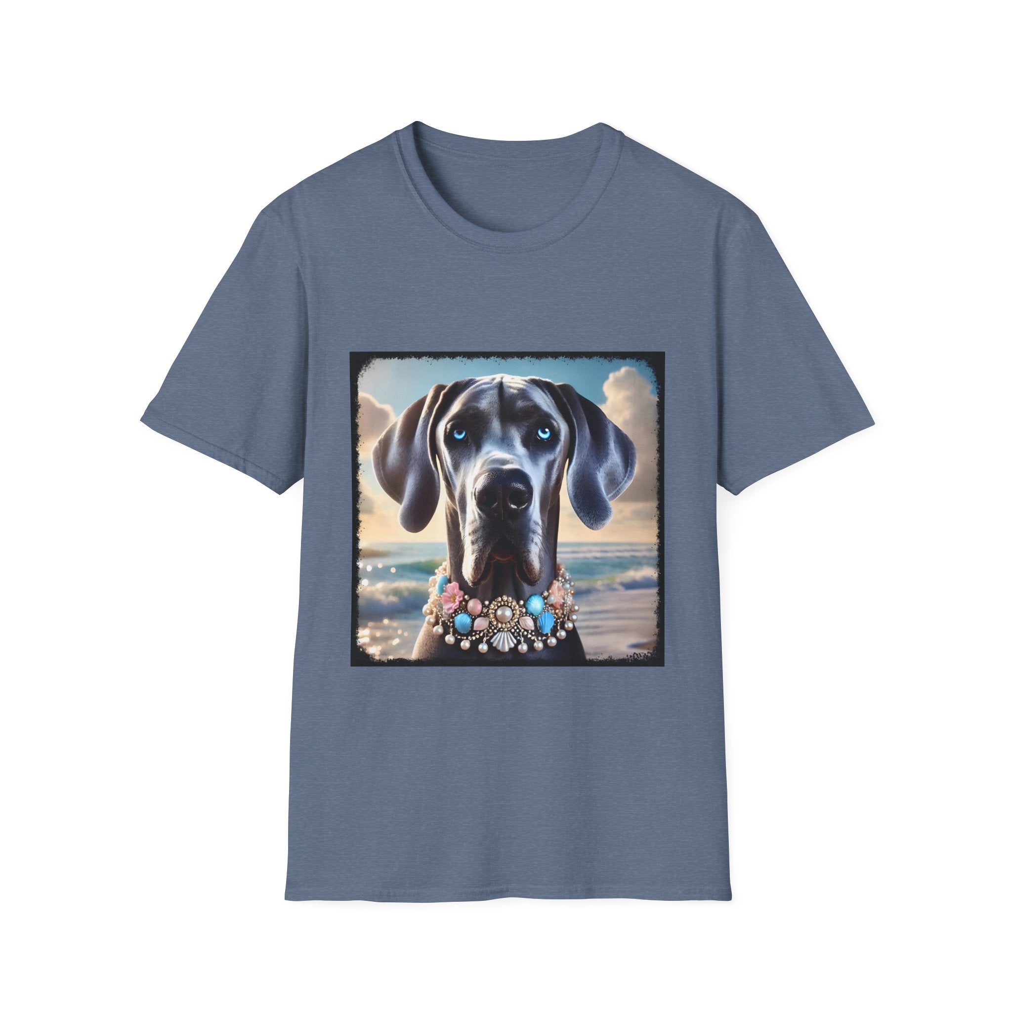 Great Dane Beach Beauty | Unisex Dog T-Shirt