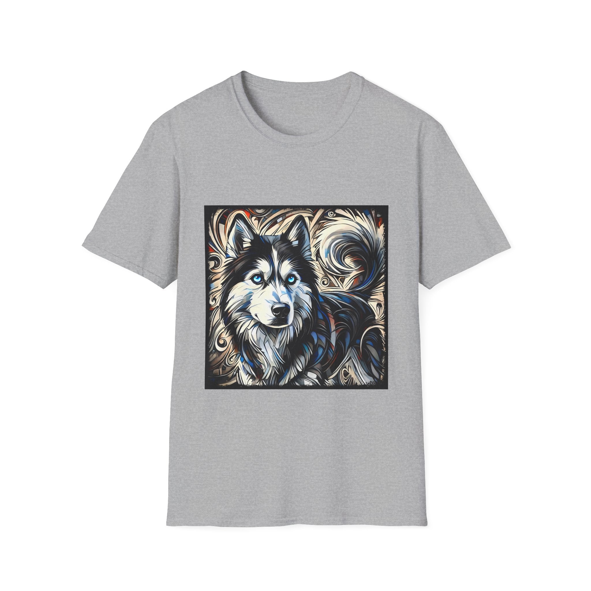 Siberian Husky Ice Swirl | Unisex Dog T-Shirt