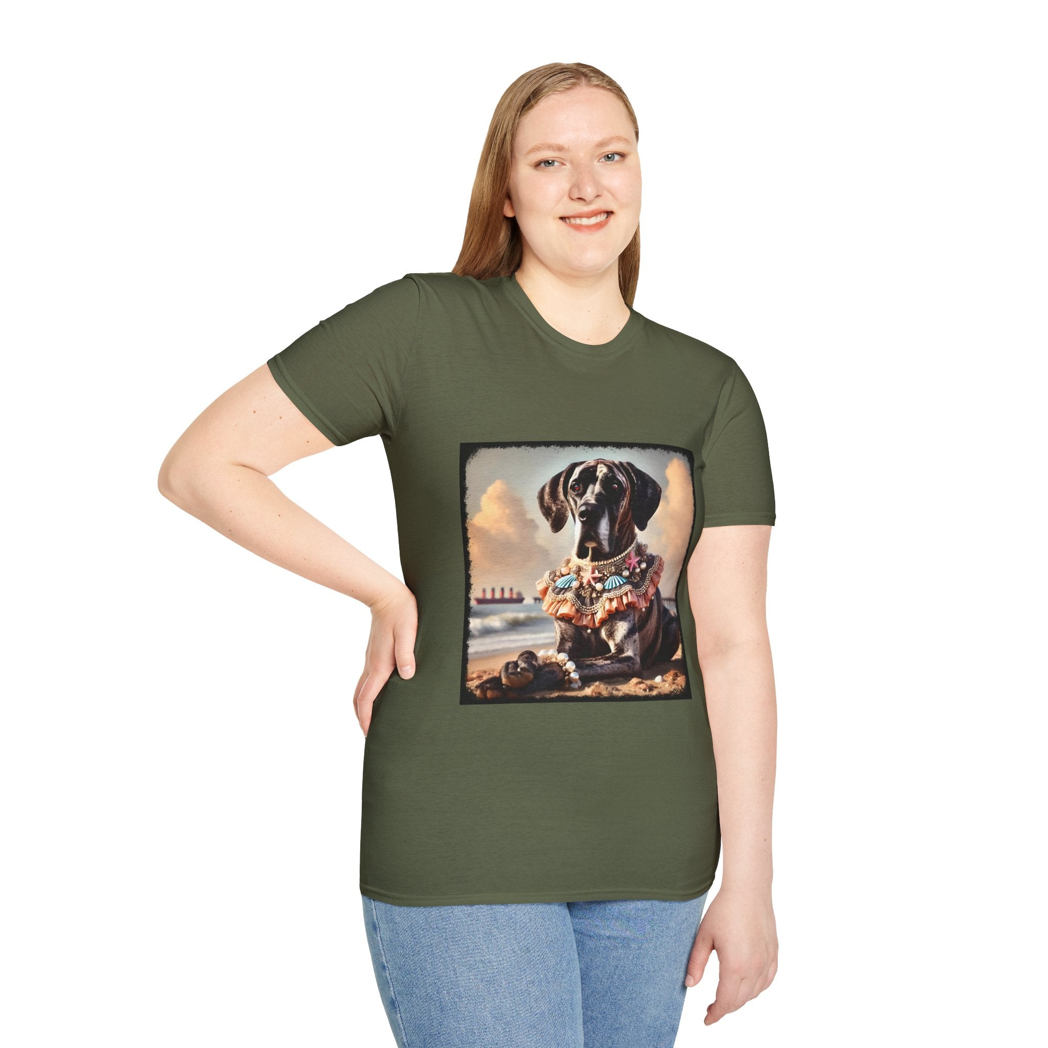 Great Dane Beach Brindle | Unisex Dog T-Shirt