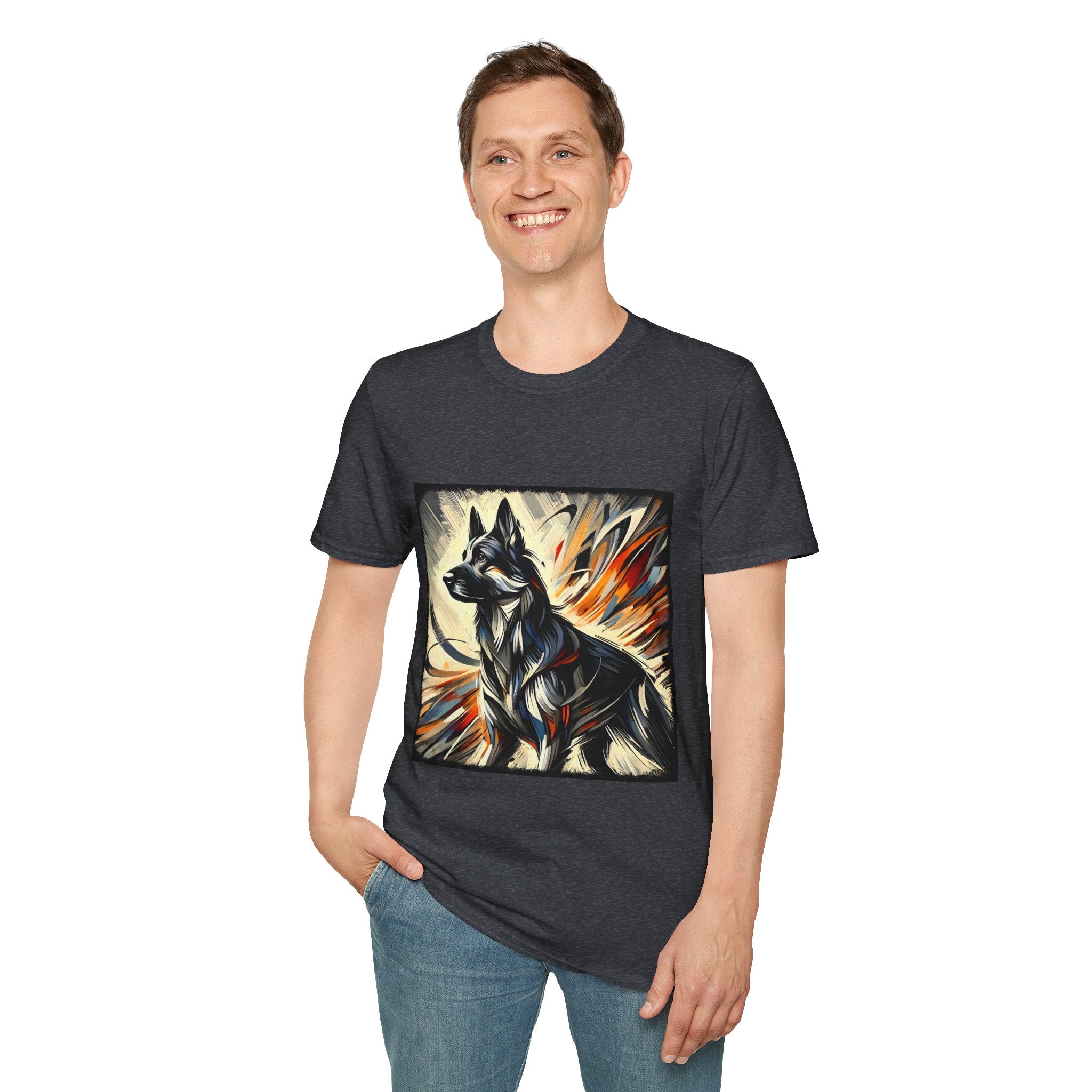 German Shepherd Fire Classic | Unisex Dog T-Shirt