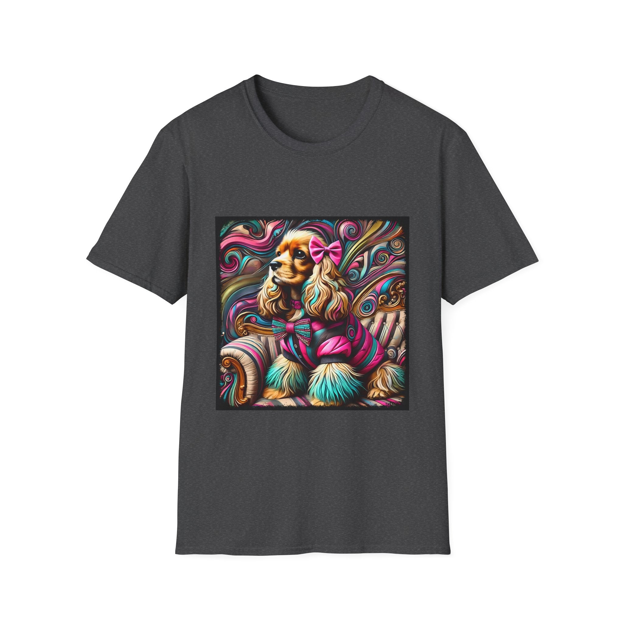 Cocker Spaniel Pink Rocker | Unisex Dog T-Shirt