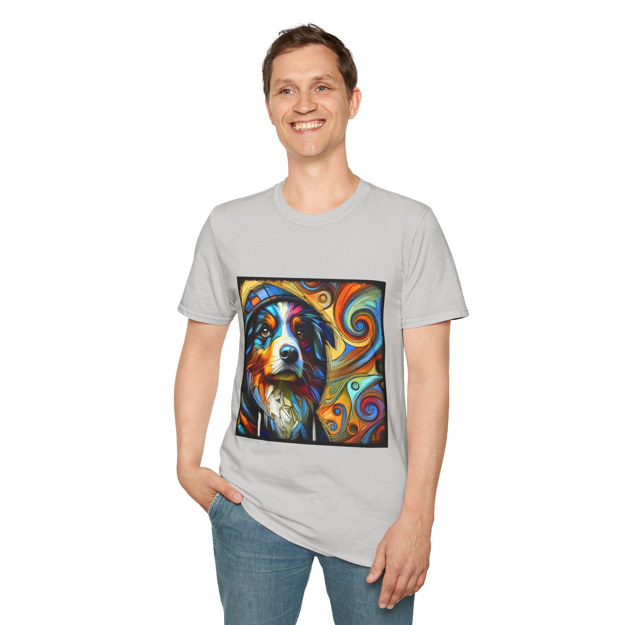 Australian Shepherd Relaxed Swirl | Unisex Dog T-Shirt