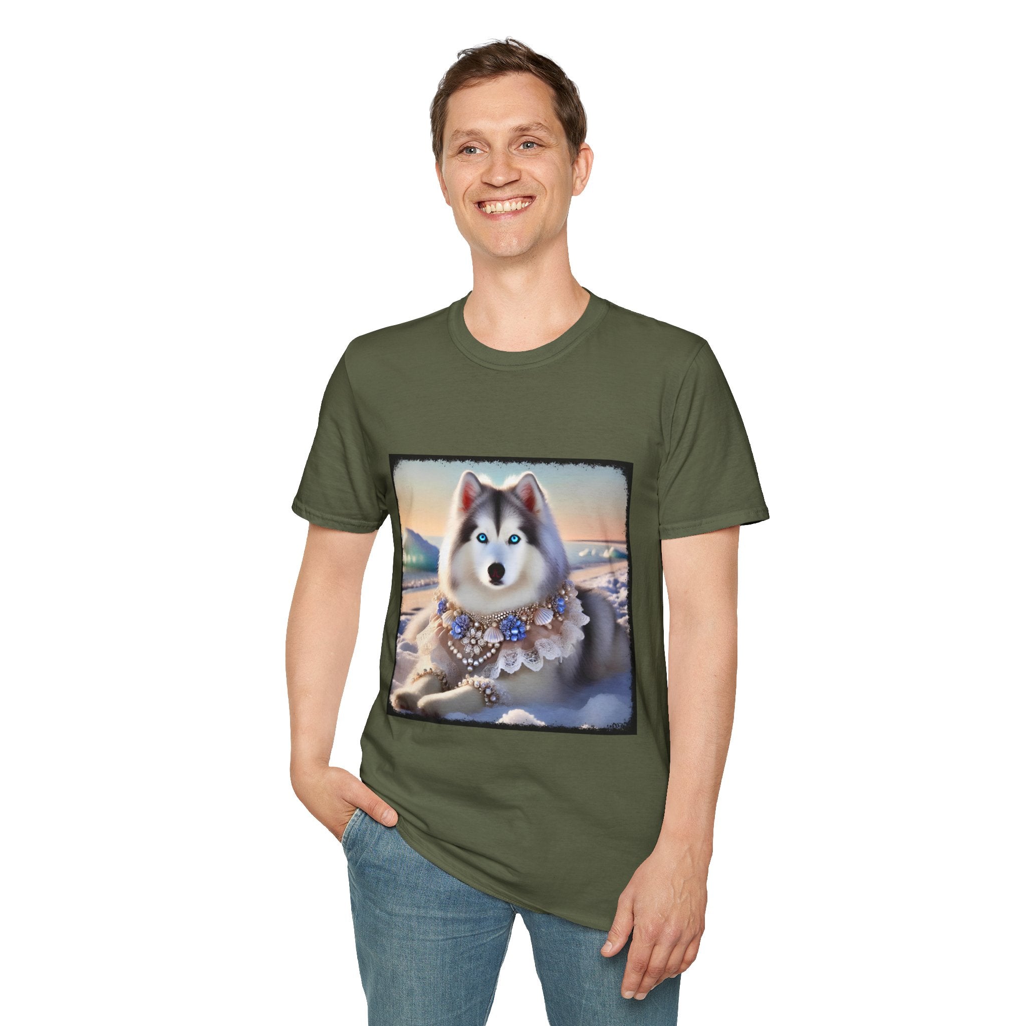 Siberian Husky Snow Princess | Unisex Dog T-Shirt