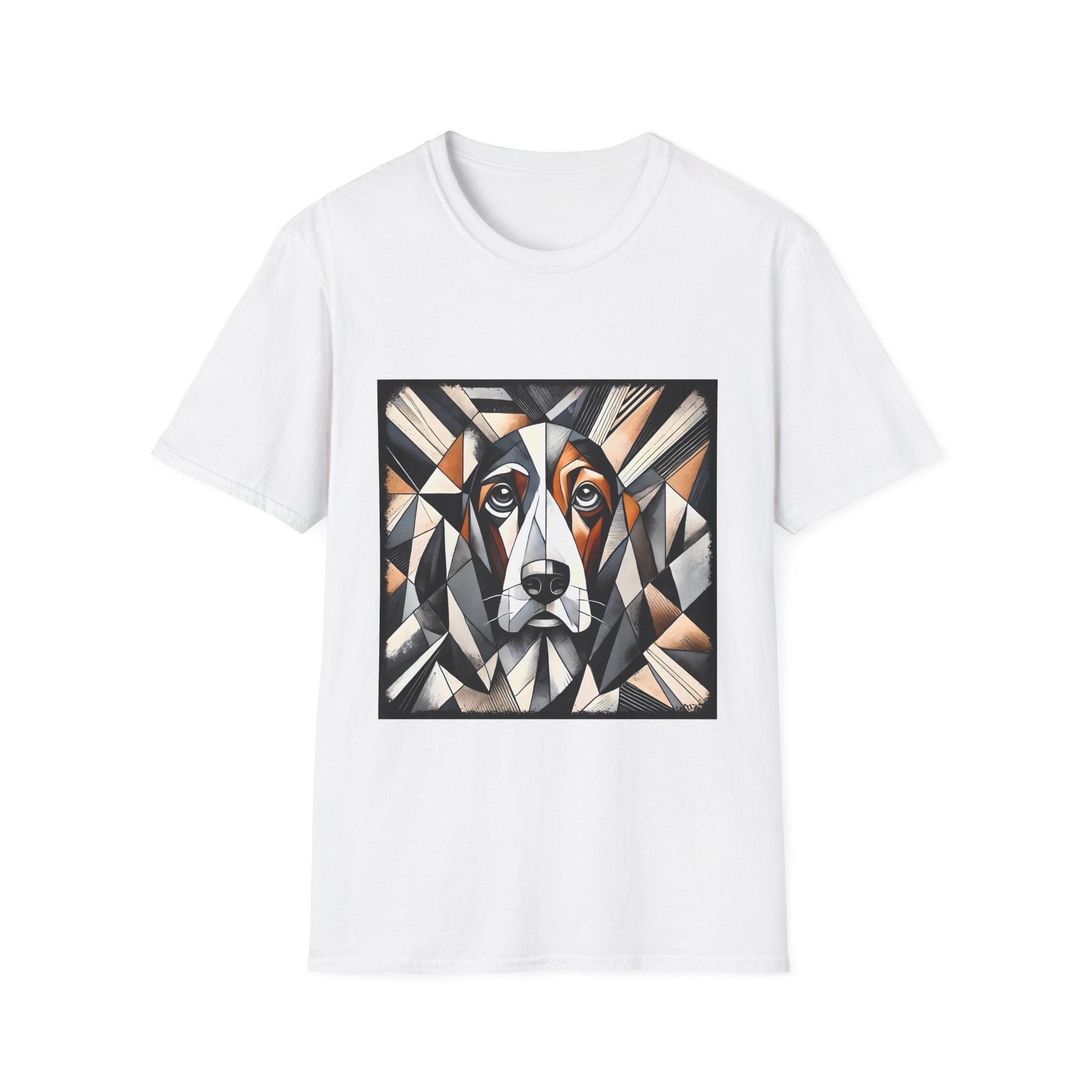 Basset Hound Bold Geometric | Unisex Dog T-Shirt