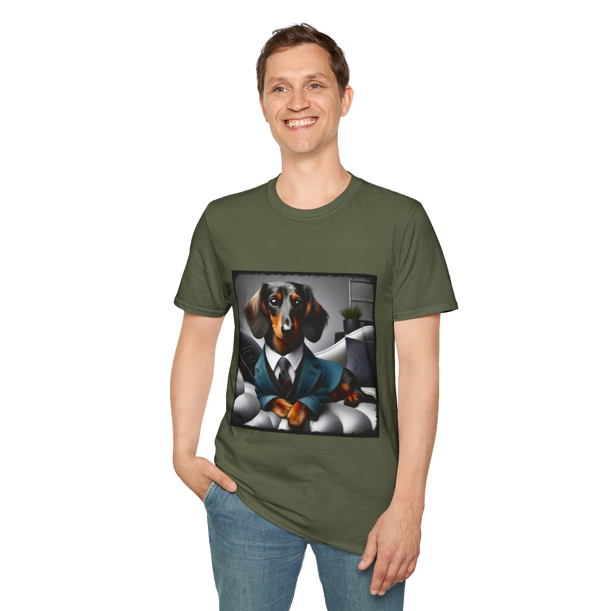 Dachshund Cool Collar | Unisex Dog T-Shirt