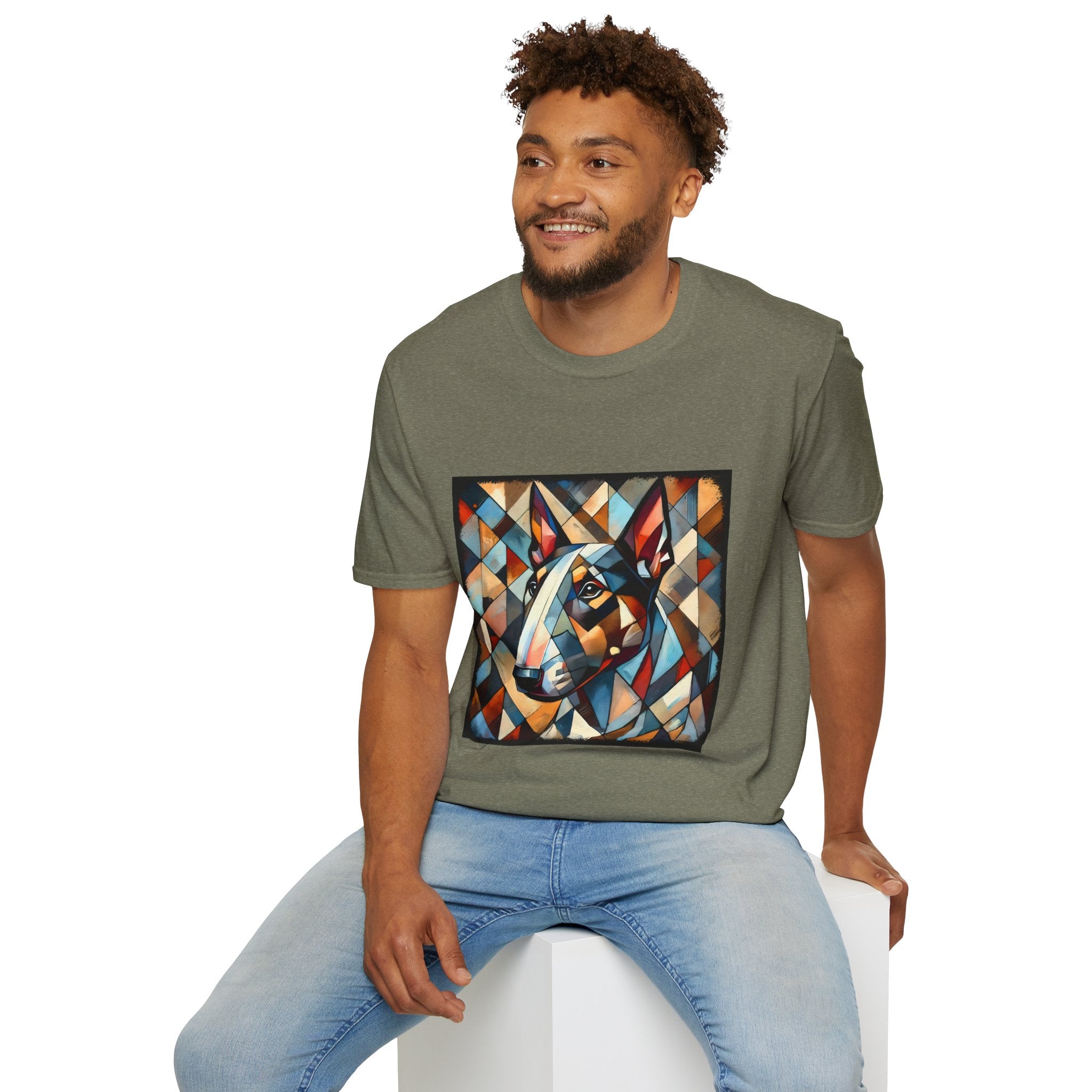 Bull Terrier Warm Geometric | Unisex Dog T-Shirt