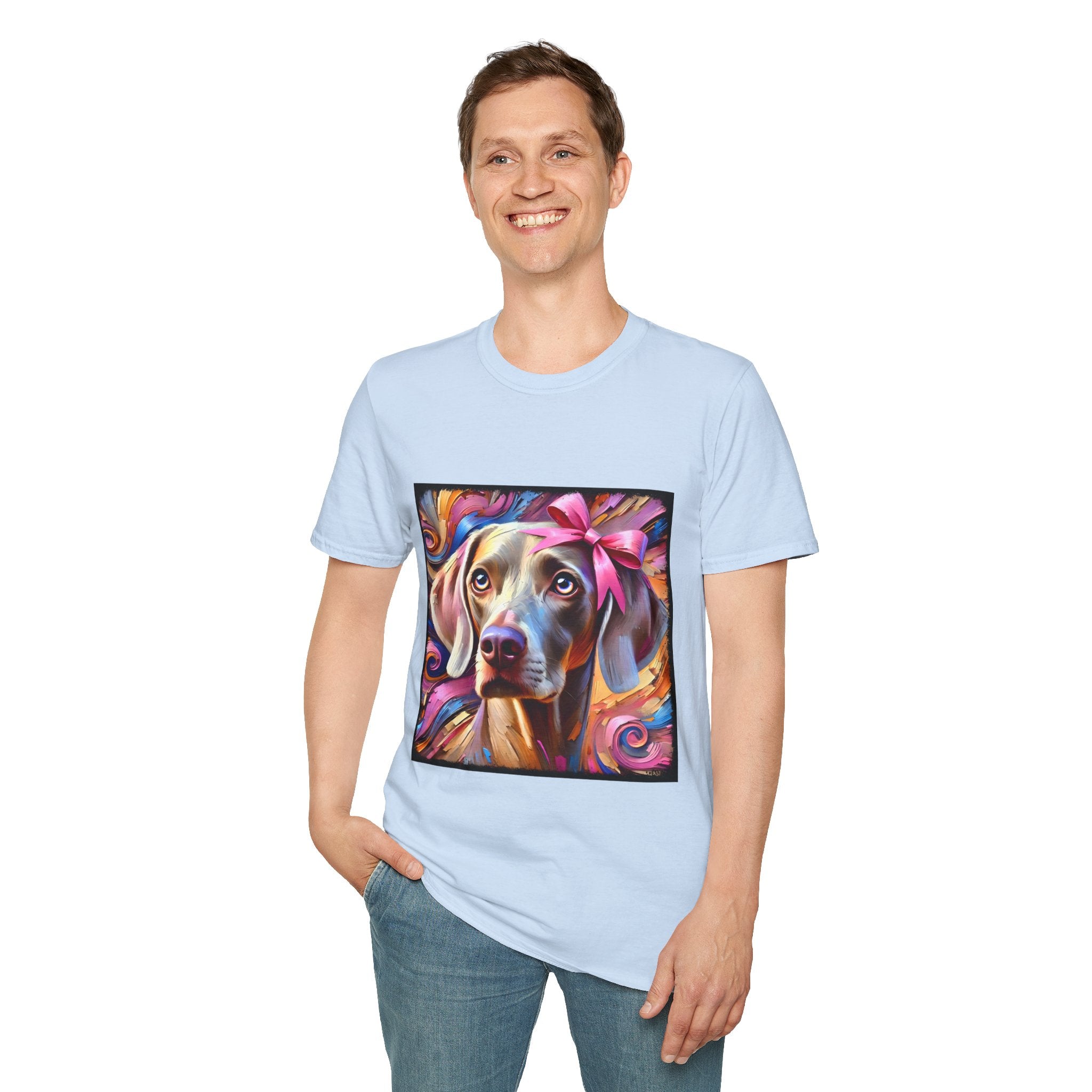 Weimaraner Textured Classic | Unisex Dog T-Shirt