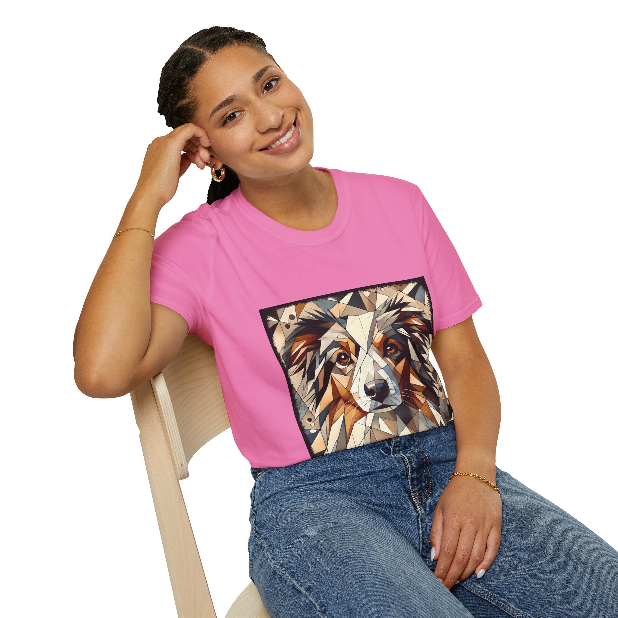Australian Shepherd Warm Geometric | Unisex Dog T-Shirt