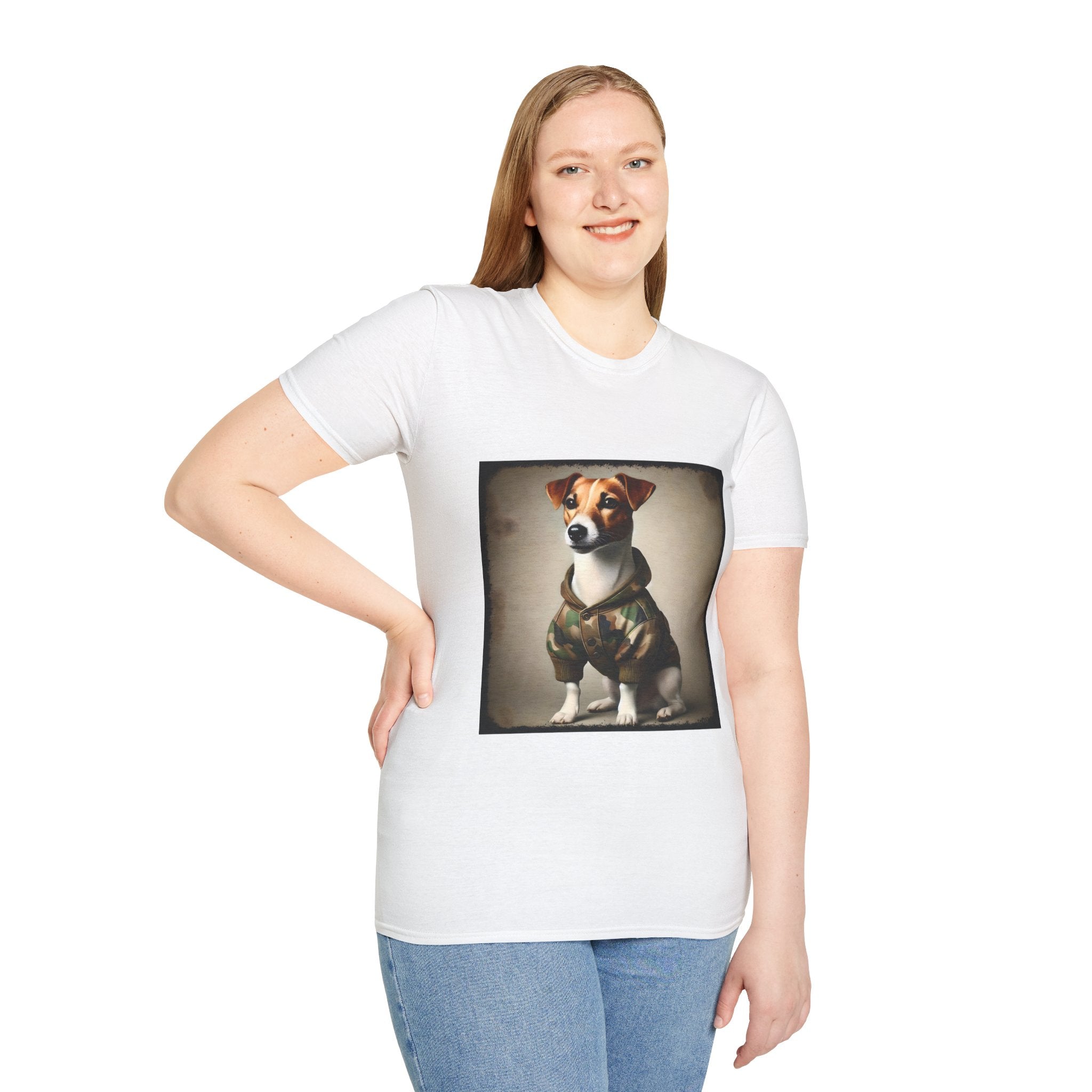Jack Russell Terrier Camo Cutie | Unisex Dog T-Shirt