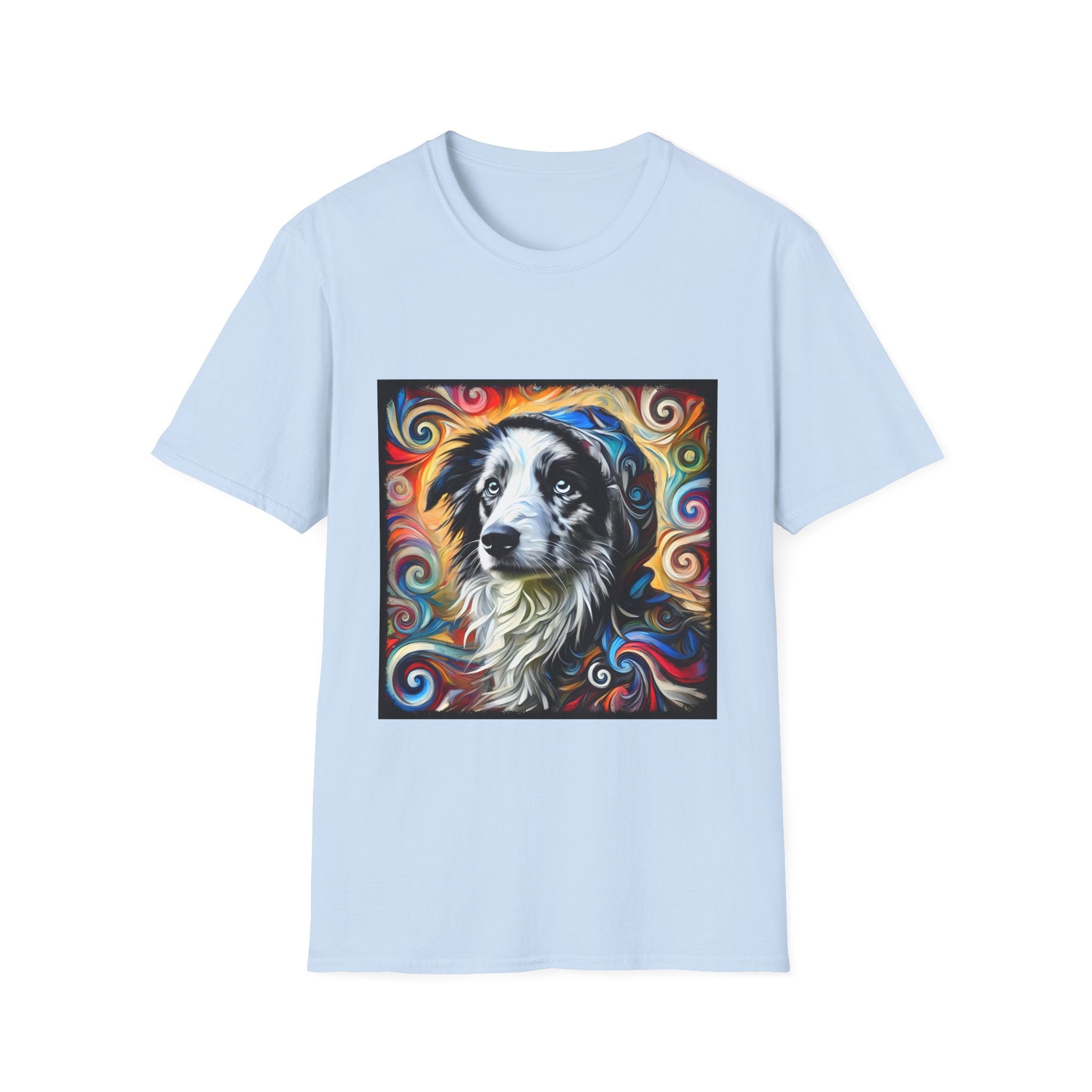 Border Collie Relaxed Swirl | Unisex Dog T-Shirt
