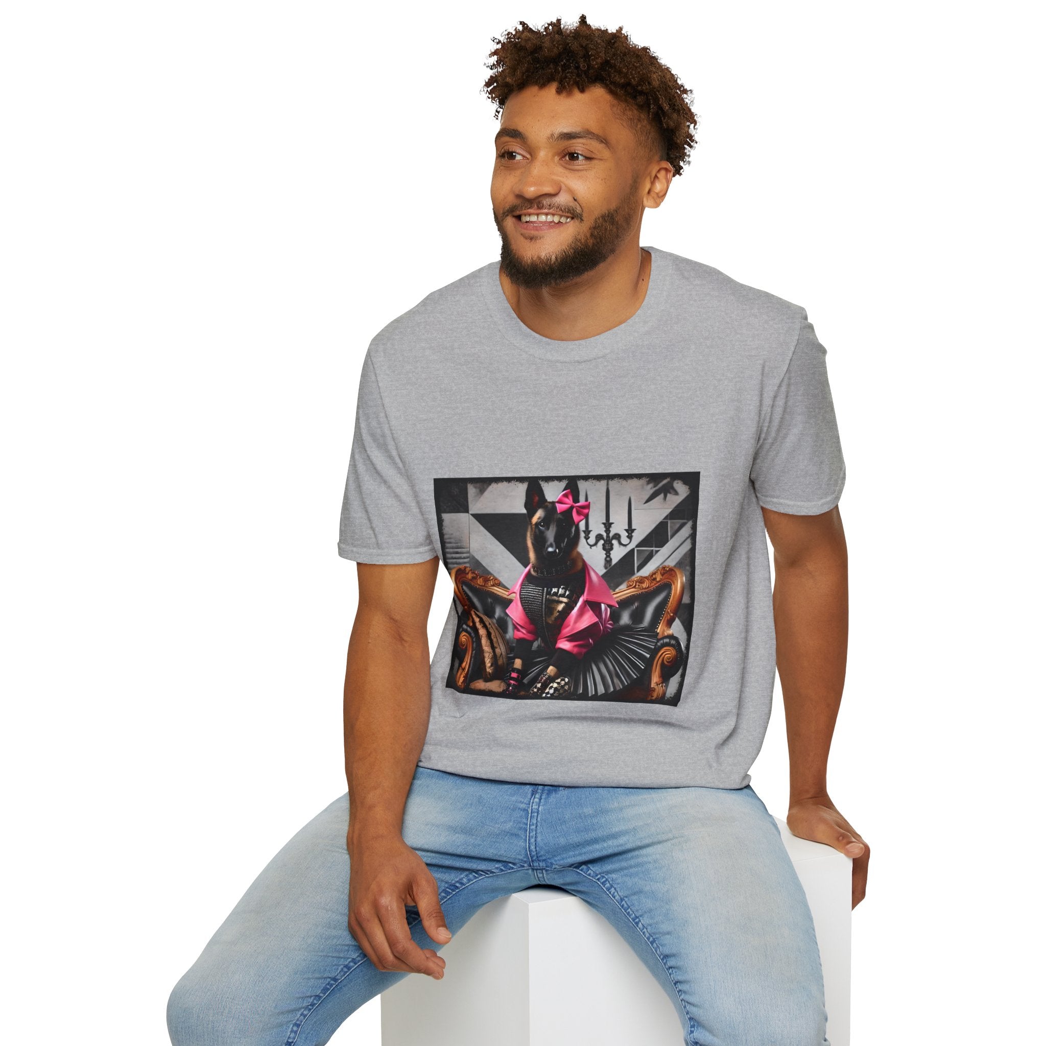Belgian Malinois Pink Rocker | Unisex Dog T-Shirt