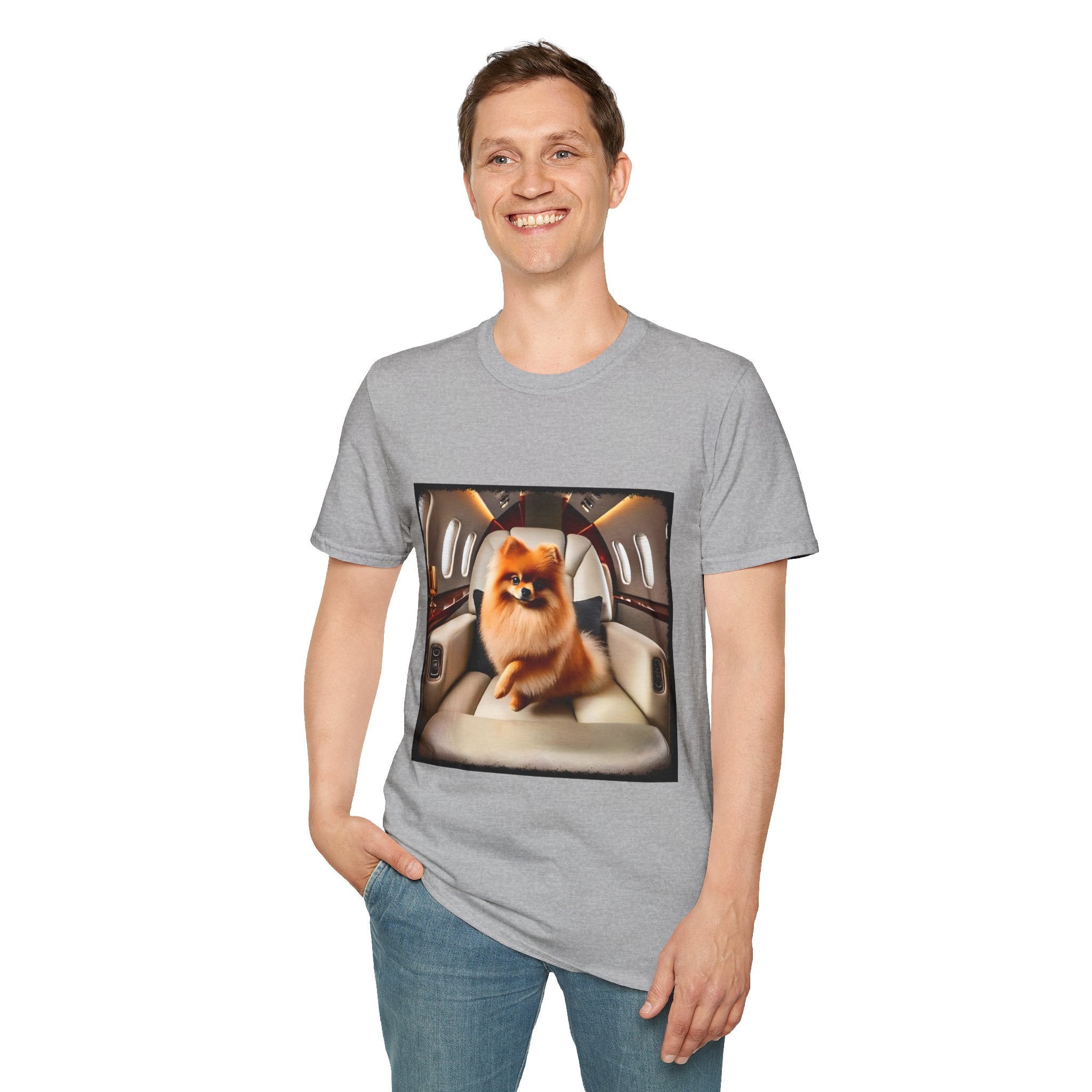 Pomeranian Jet Setter | Unisex Dog T-Shirt
