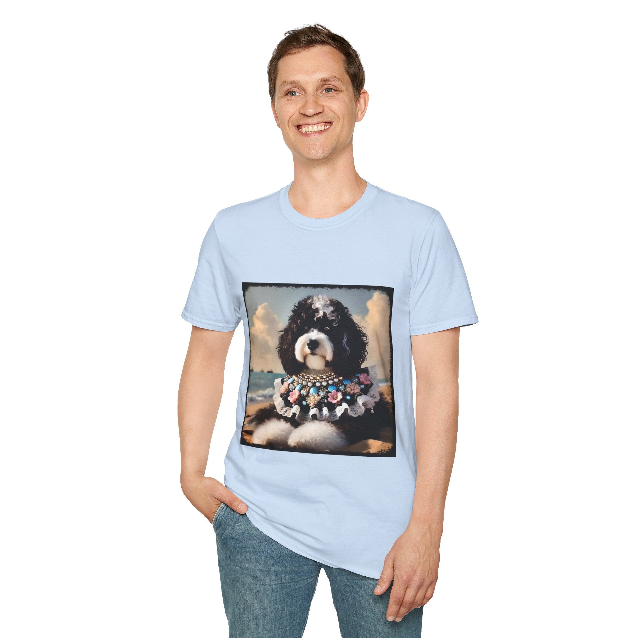 Aussiedoodle Seashell Siren | Unisex Dog T-Shirt